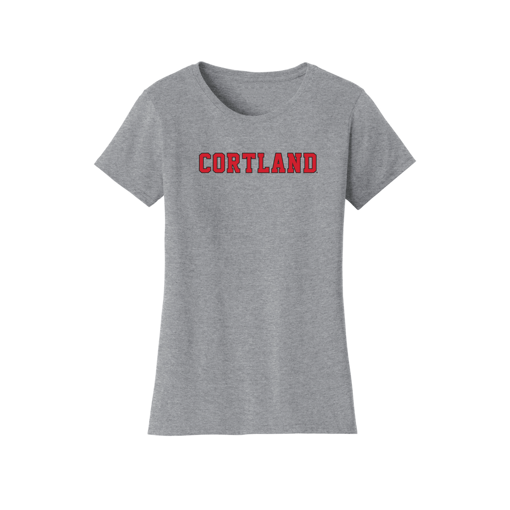 State University of New York at Cortland Red Dragons Block Womens T-Shirt