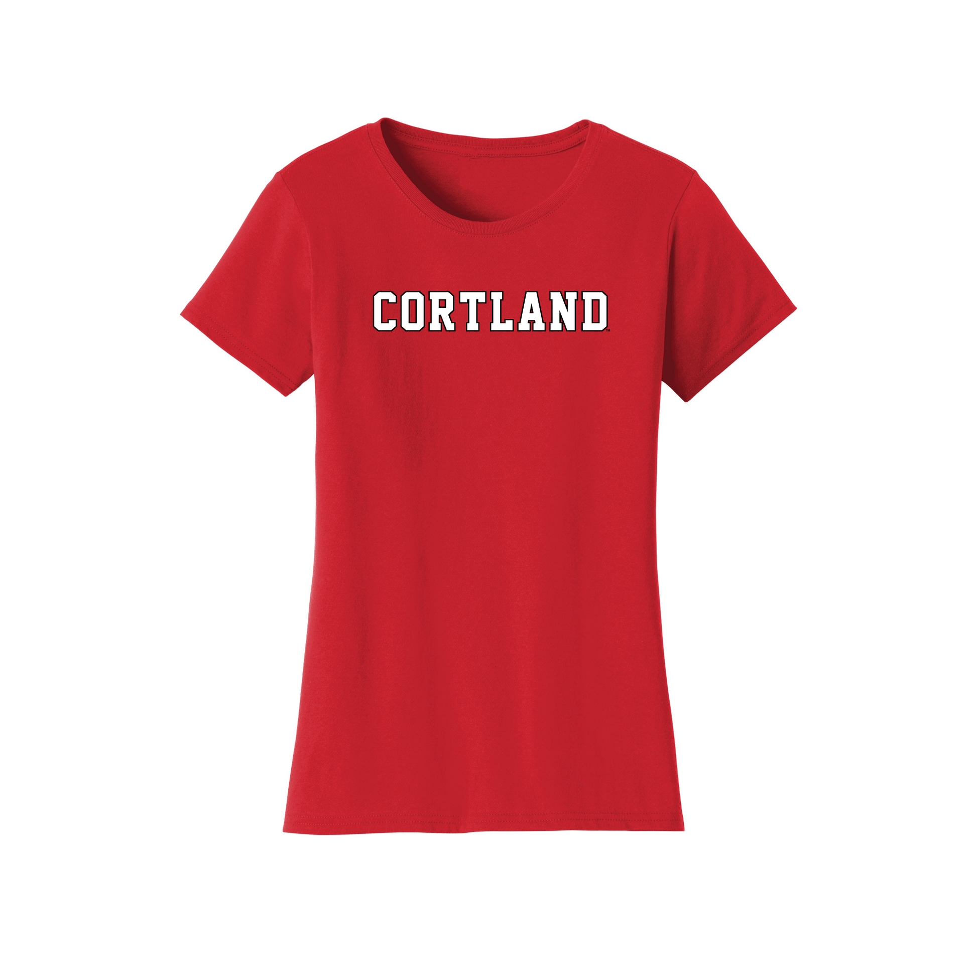 State University of New York at Cortland Red Dragons Block Womens T-Shirt