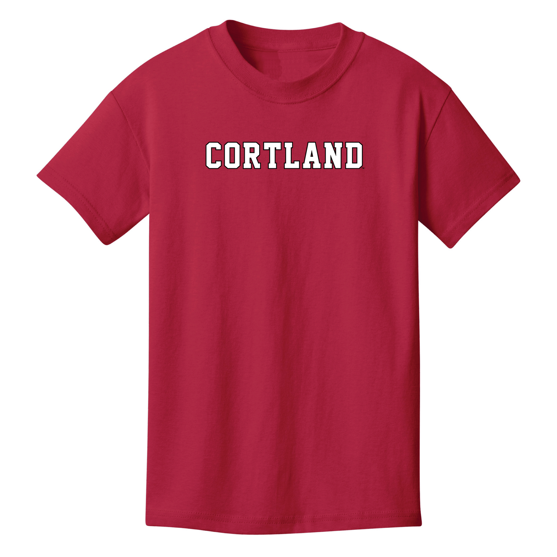 State University of New York at Cortland Red Dragons Block Youth T-Shirt