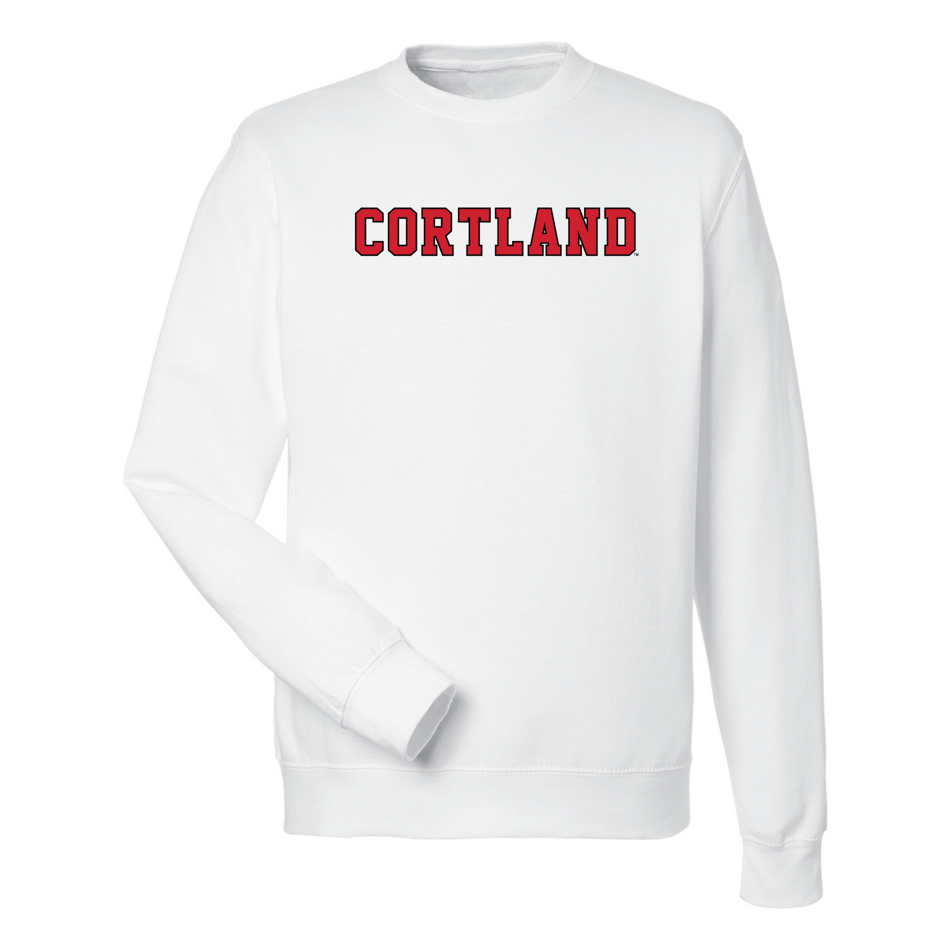 State University of New York at Cortland Red Dragons Block Crewneck Sweatshirt