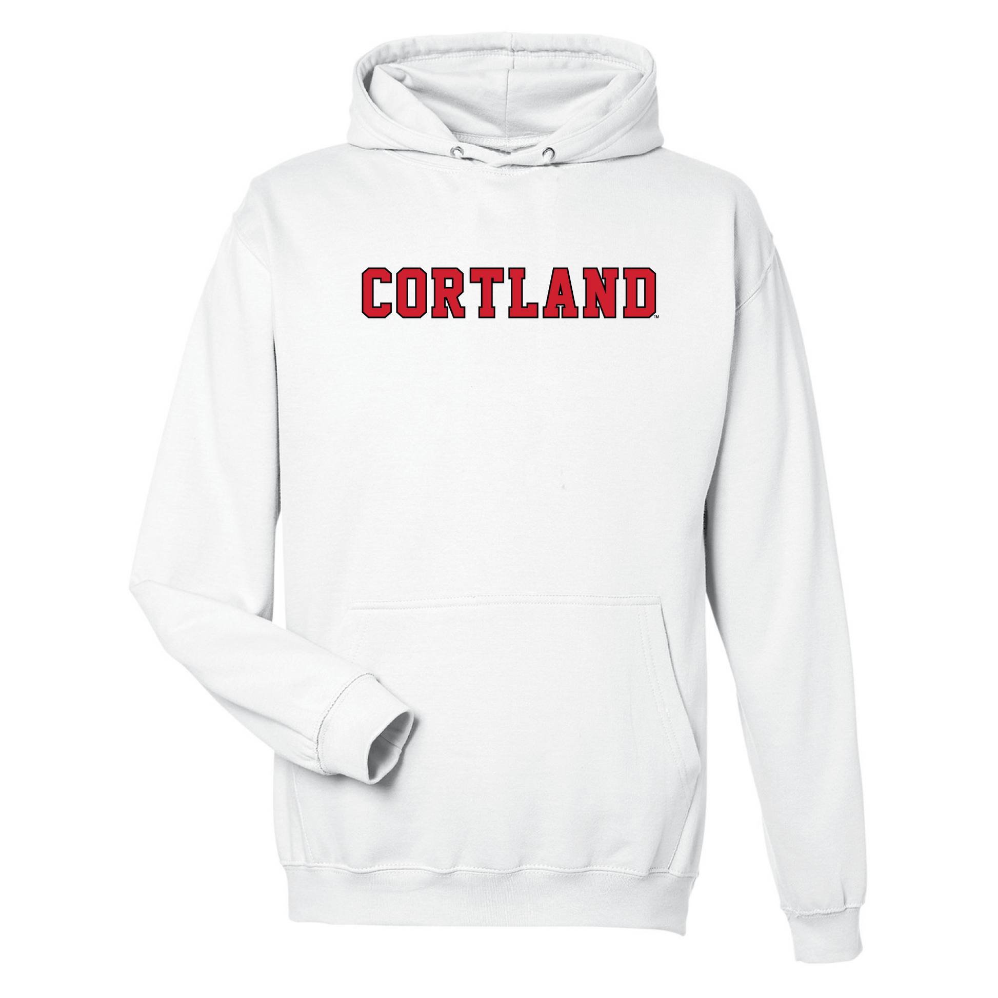 State University of New York at Cortland Red Dragons Block Hooded Sweatshirt