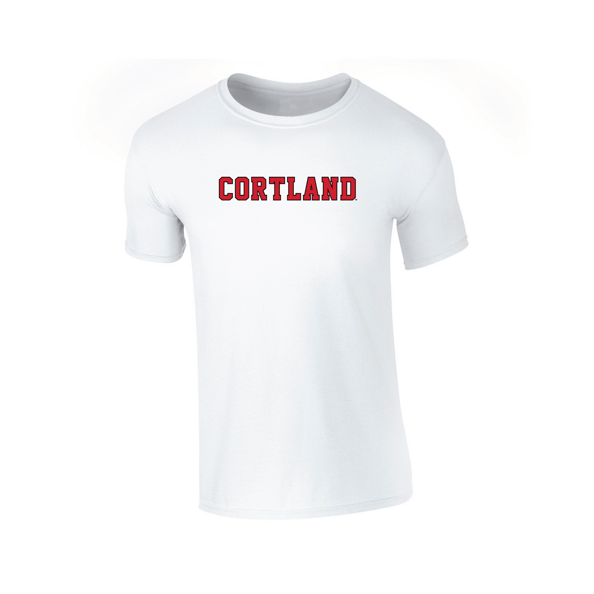 State University of New York at Cortland Red Dragons Block Adult T-Shirt