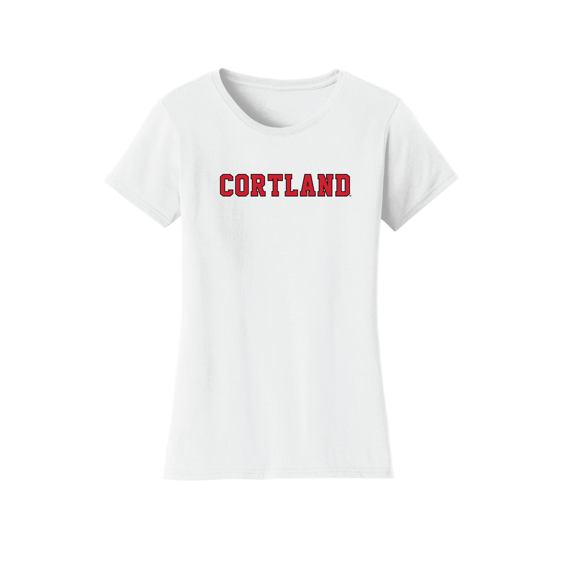 State University of New York at Cortland Red Dragons Block Womens T-Shirt