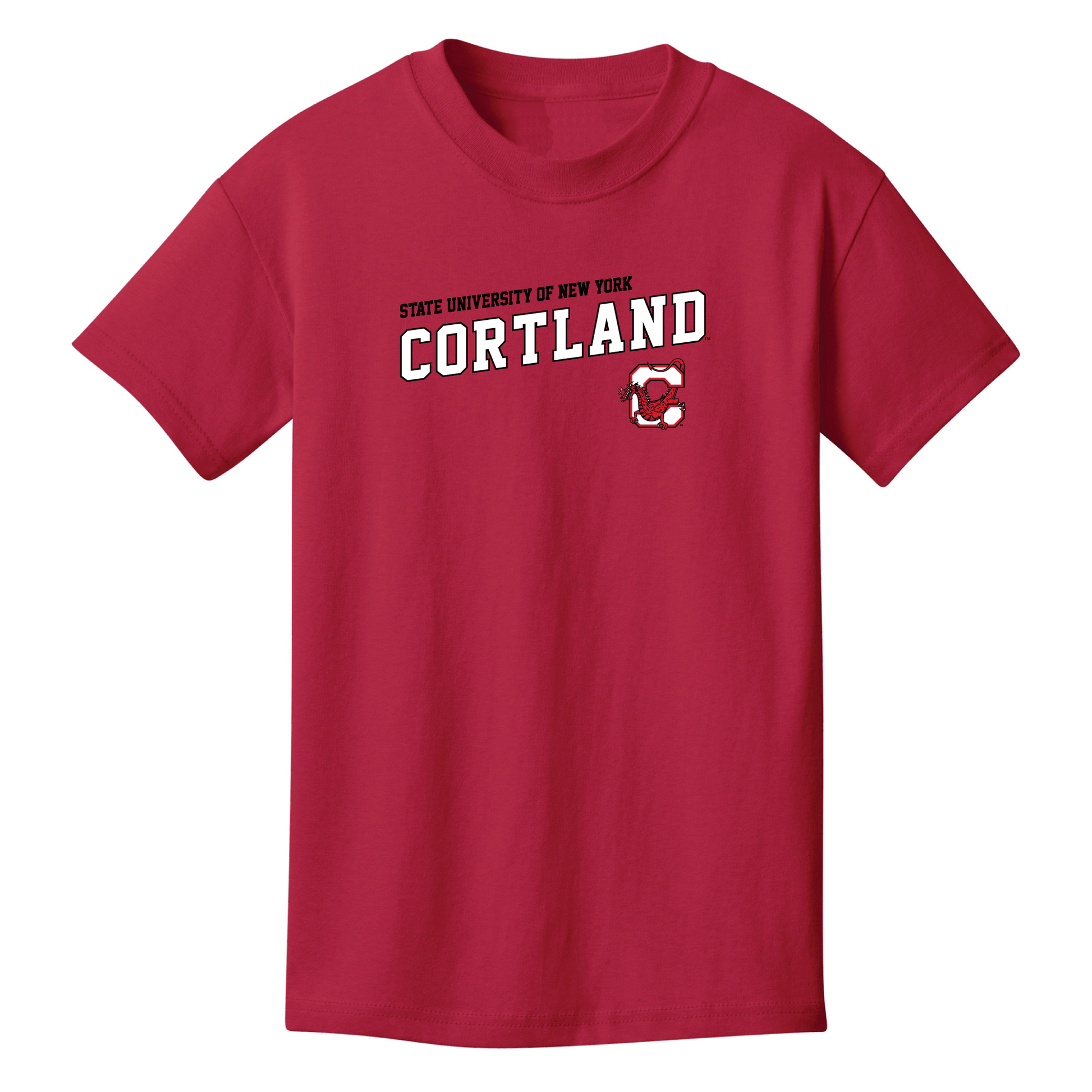 State University of New York at Cortland Red Dragons Uphill Victory Youth T-Shirt