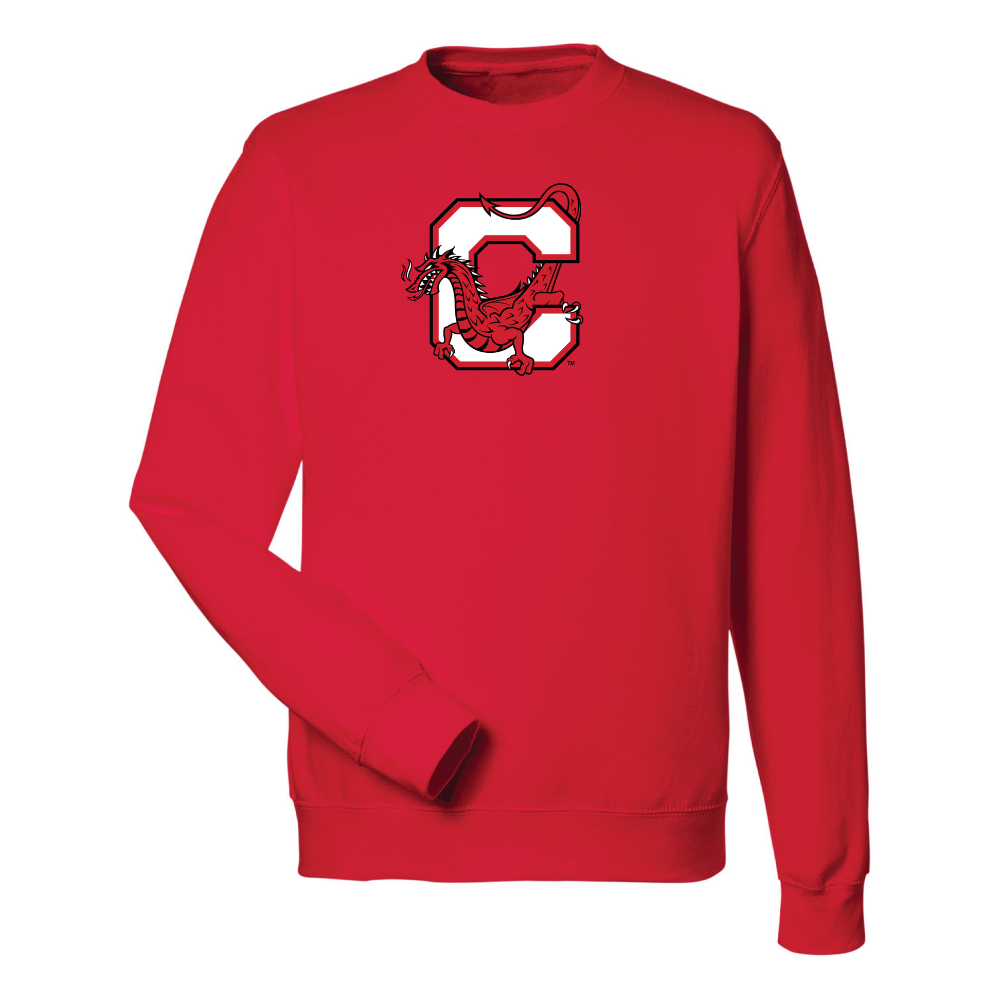 State University of New York at Cortland Red Dragons Jumbo Logo Crewneck Sweatshirt