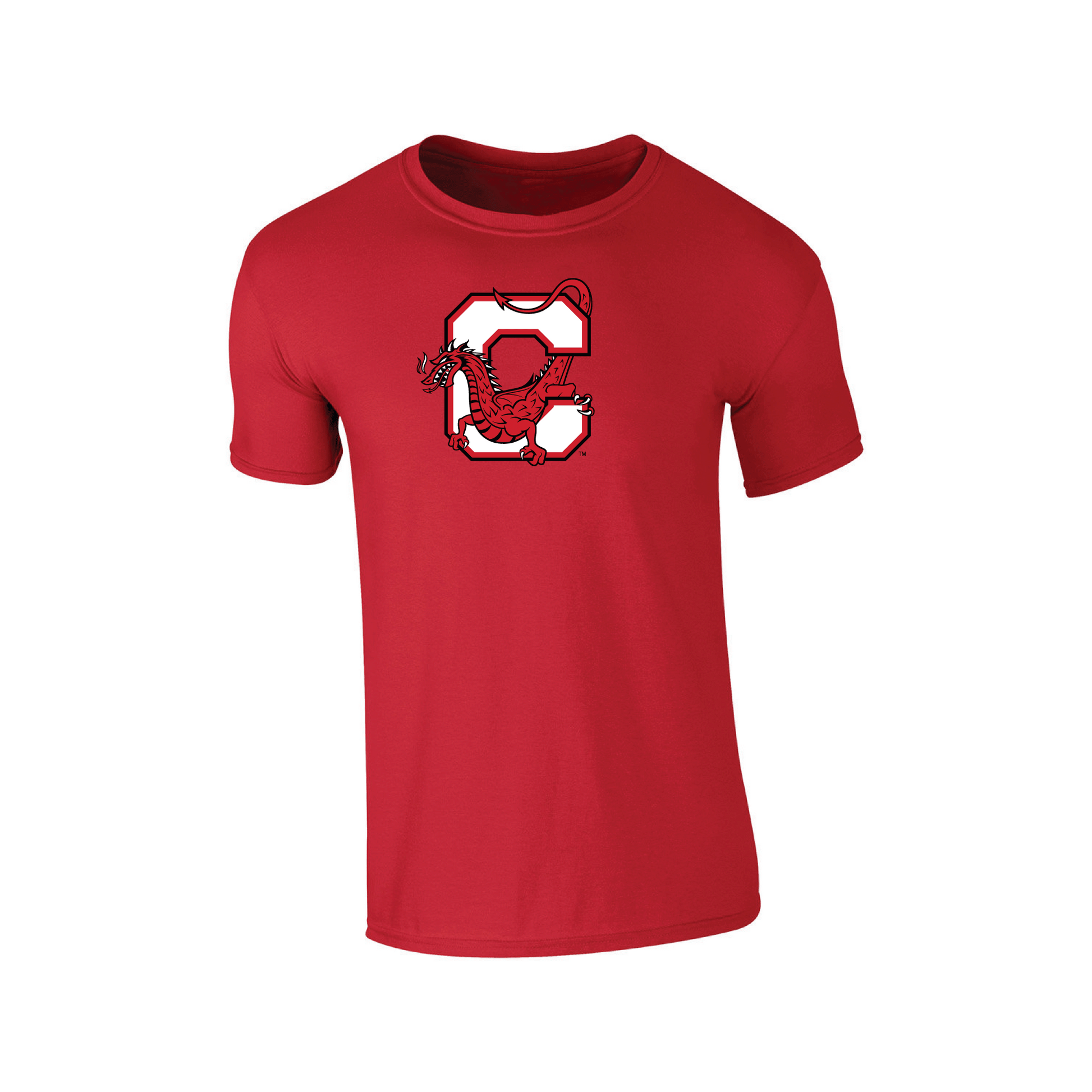 State University of New York at Cortland Red Dragons Jumbo Logo Adult T-Shirt