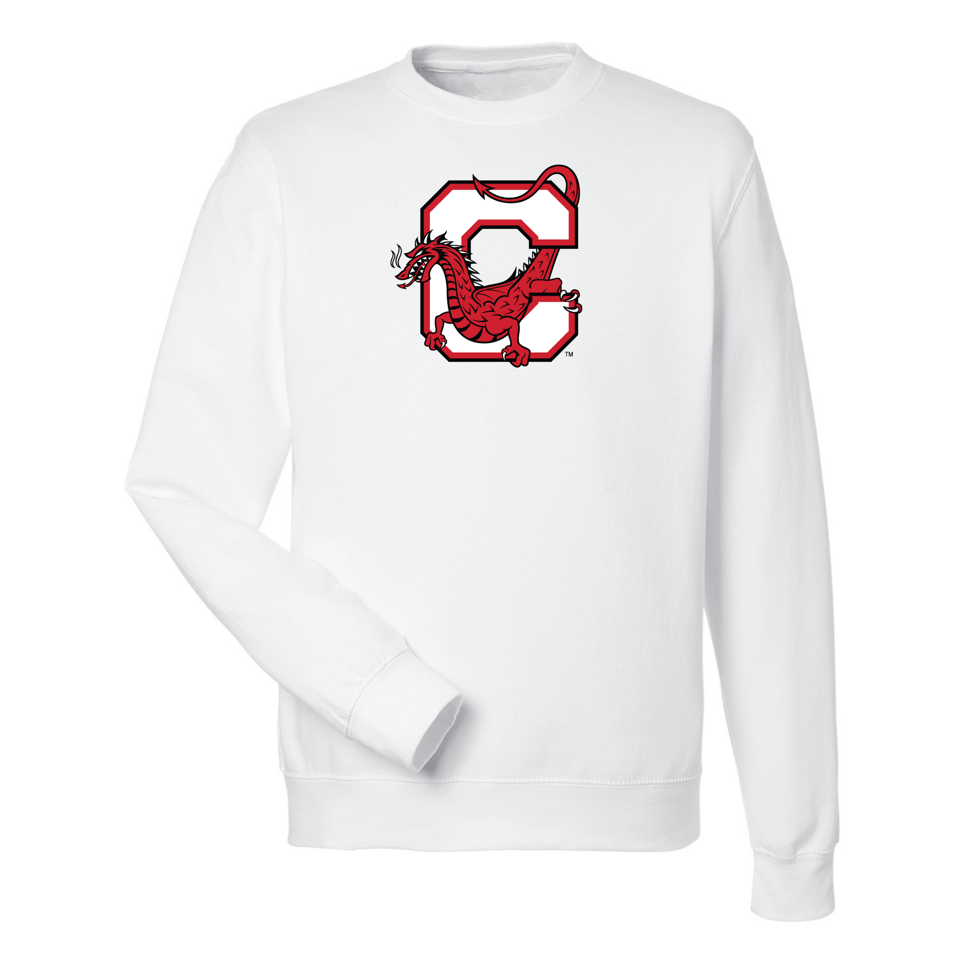 State University of New York at Cortland Red Dragons Jumbo Logo Crewneck Sweatshirt