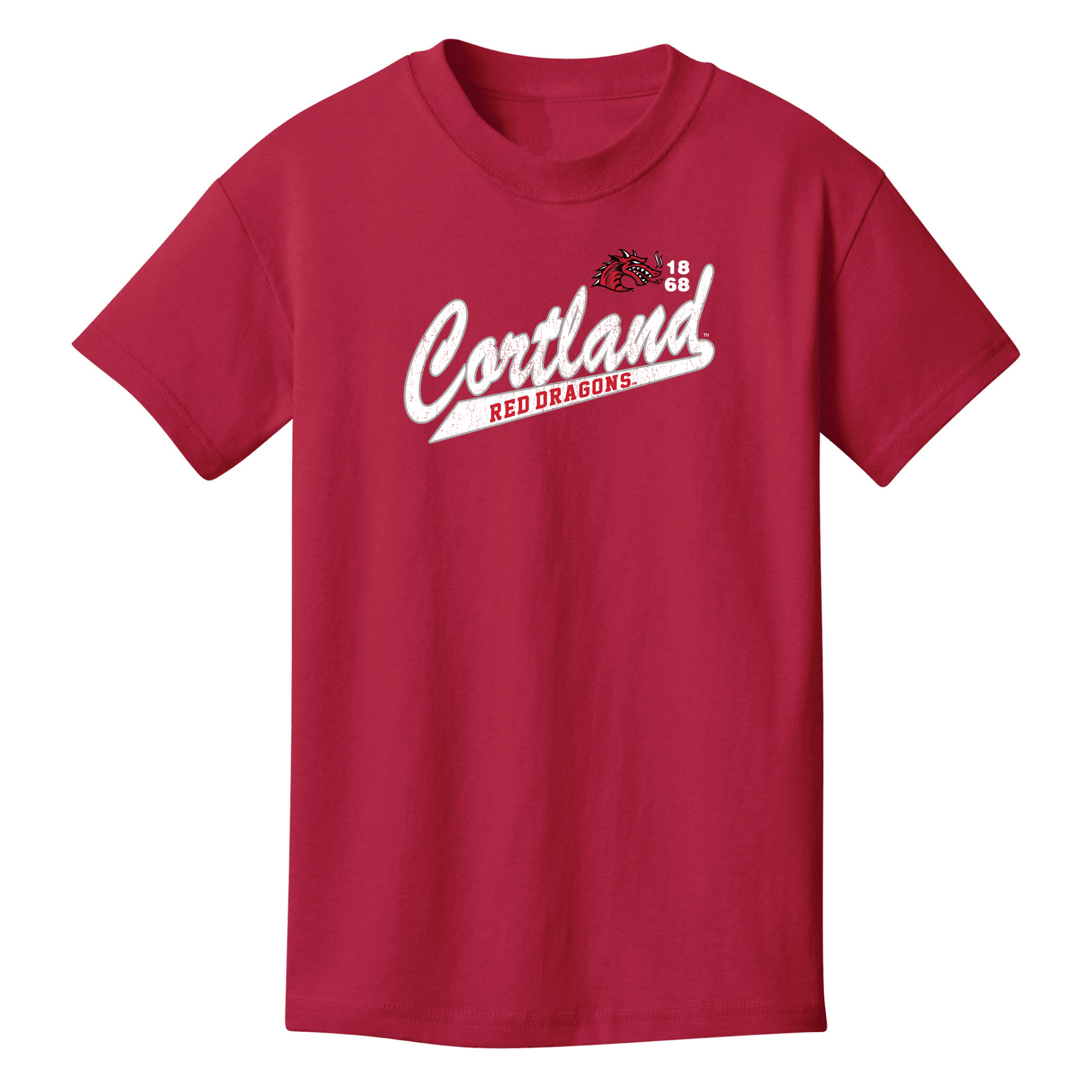 State University of New York at Cortland Red Dragons Old School Youth T-Shirt