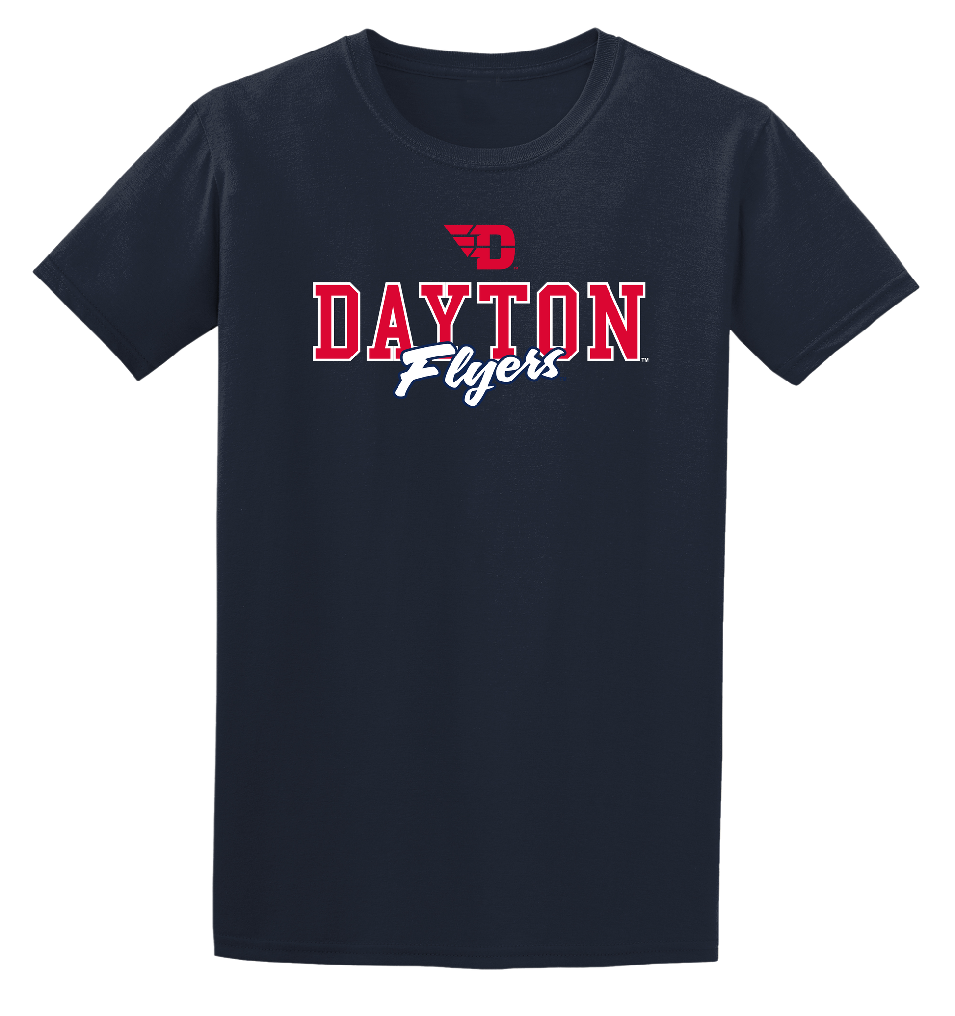 University of Dayton Flyers Campus Script Adult T-Shirt
