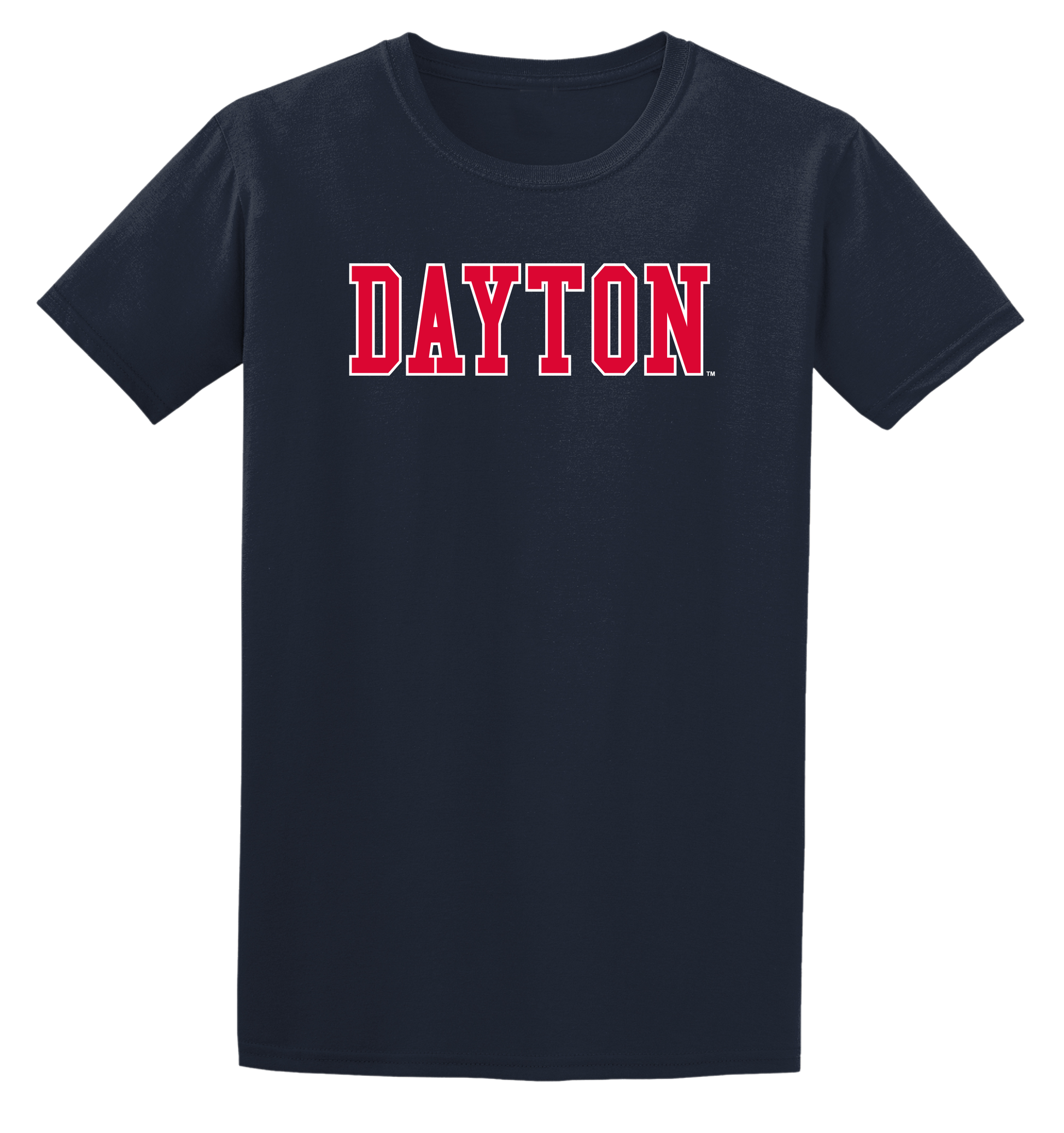 University of Dayton Flyers Block Adult T-Shirt
