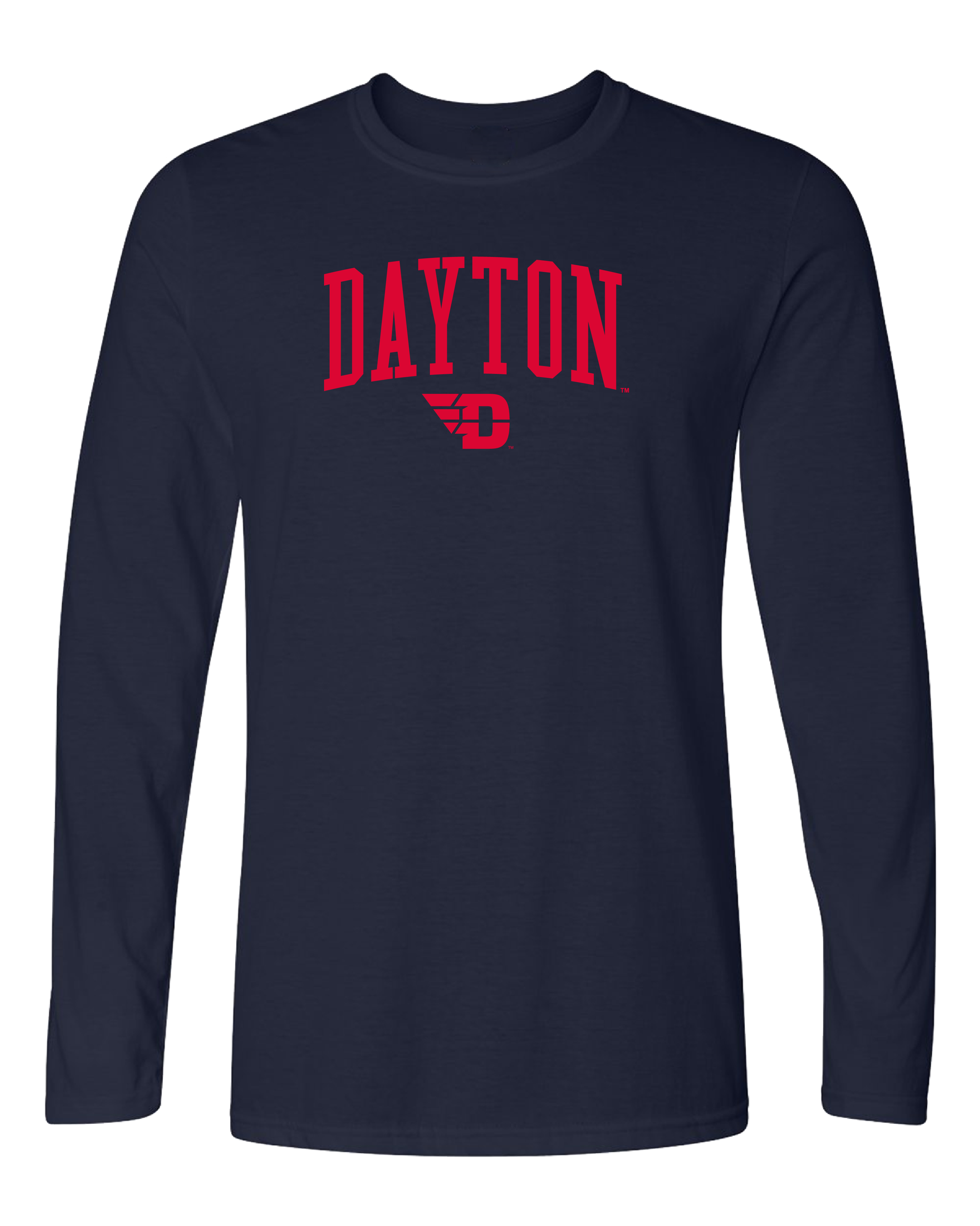University of Dayton Flyers Jumbo Arch Adult Long Sleeve T-Shirt