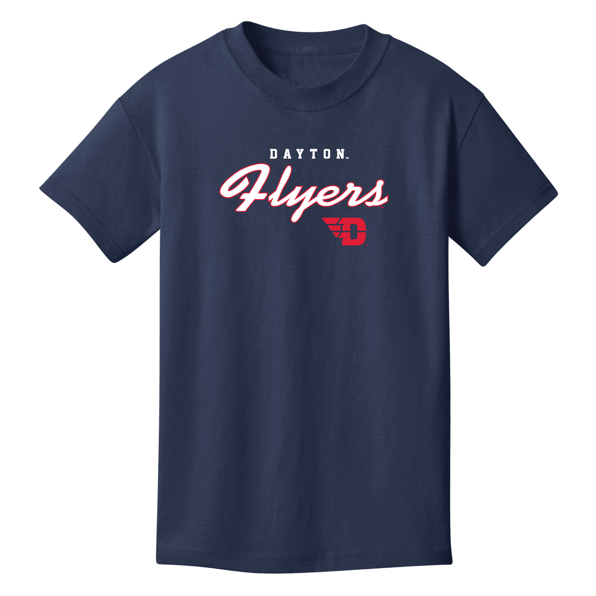 University of Dayton Flyers Machine Script Youth T-Shirt