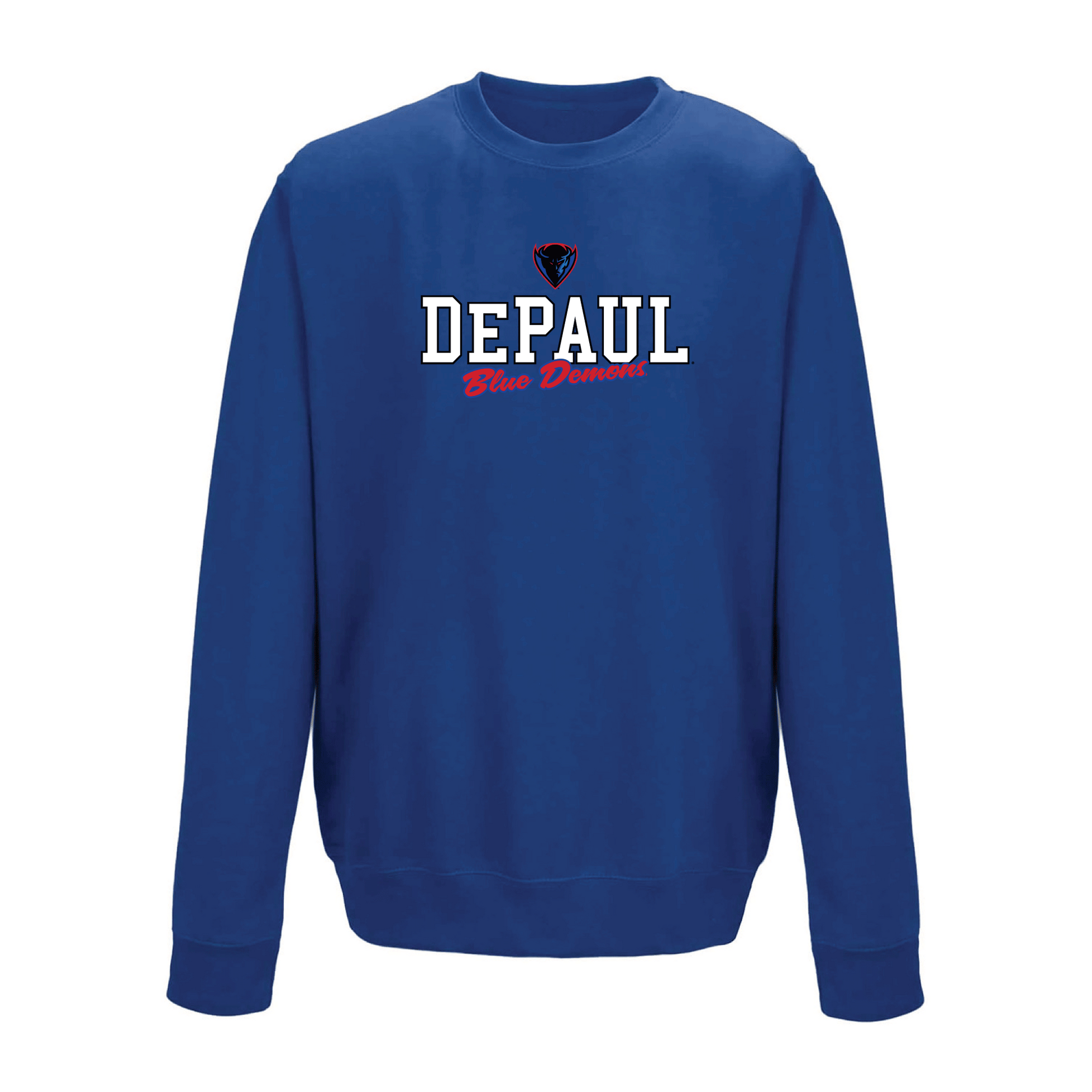 DePaul University Blue Demons Campus Script Crewneck Sweatshirt