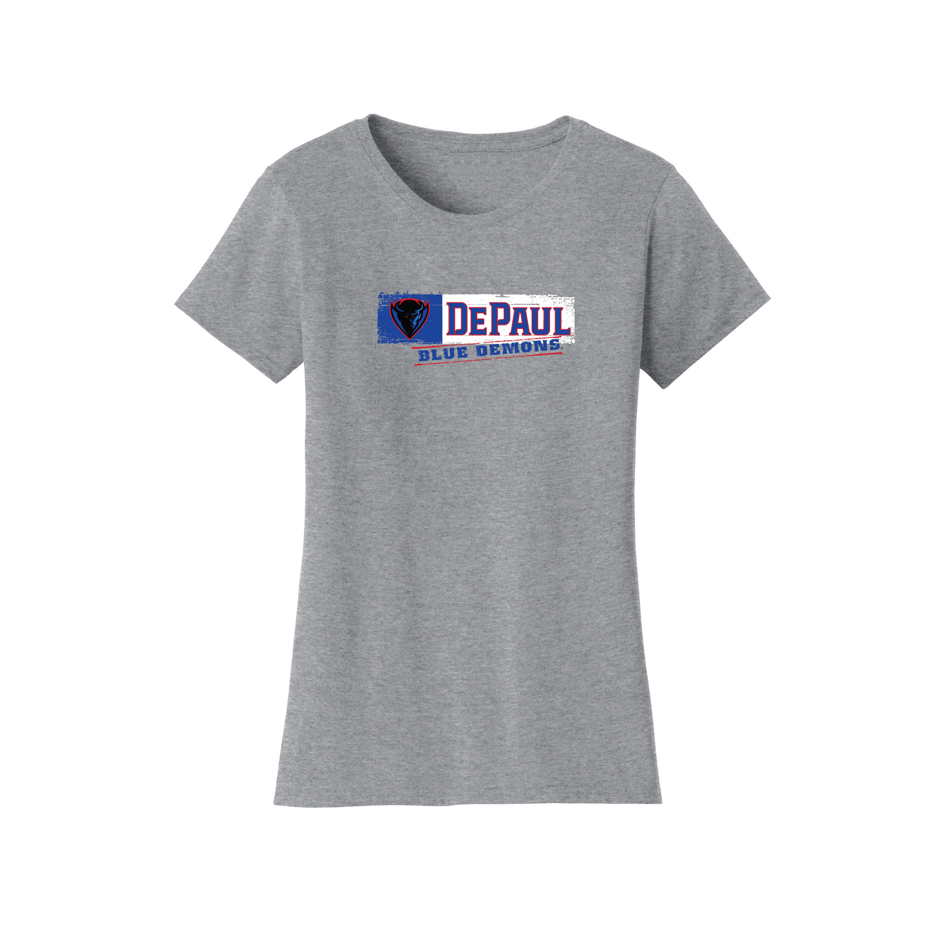 DePaul University Blue Demons Sticker Womens T-Shirt