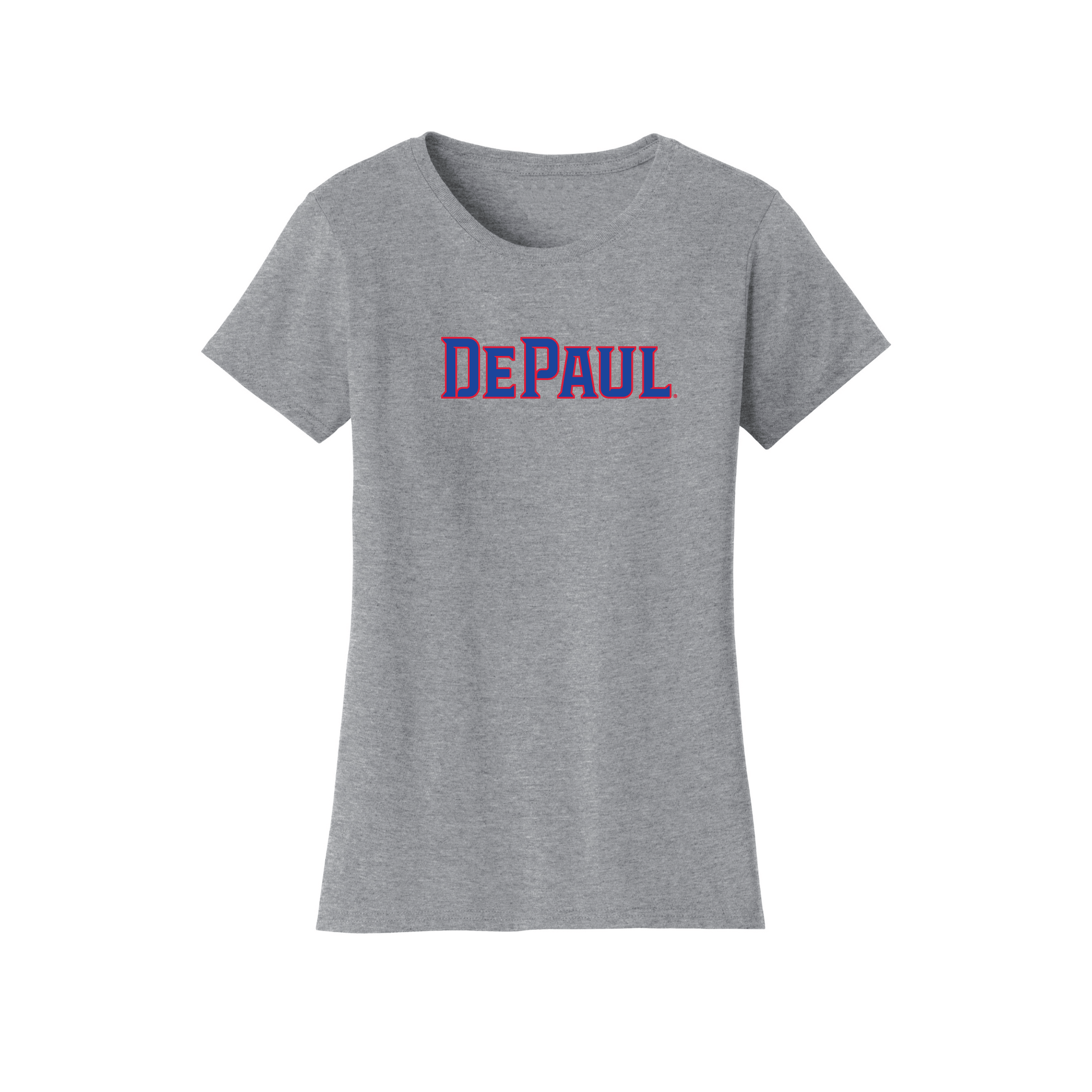 DePaul University Blue Demons Block Womens T-Shirt