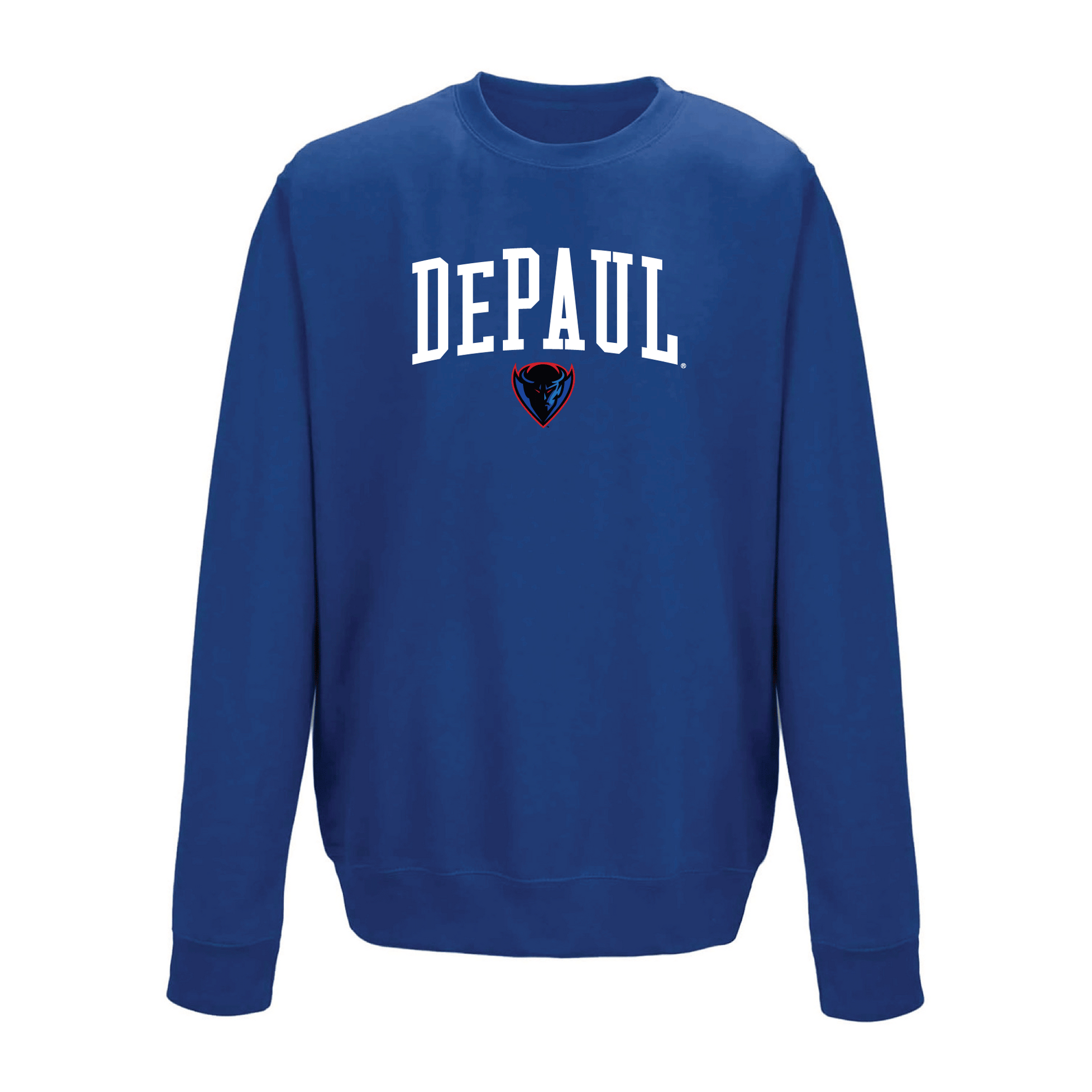 DePaul University Blue Demons Jumbo Arch Crewneck Sweatshirt