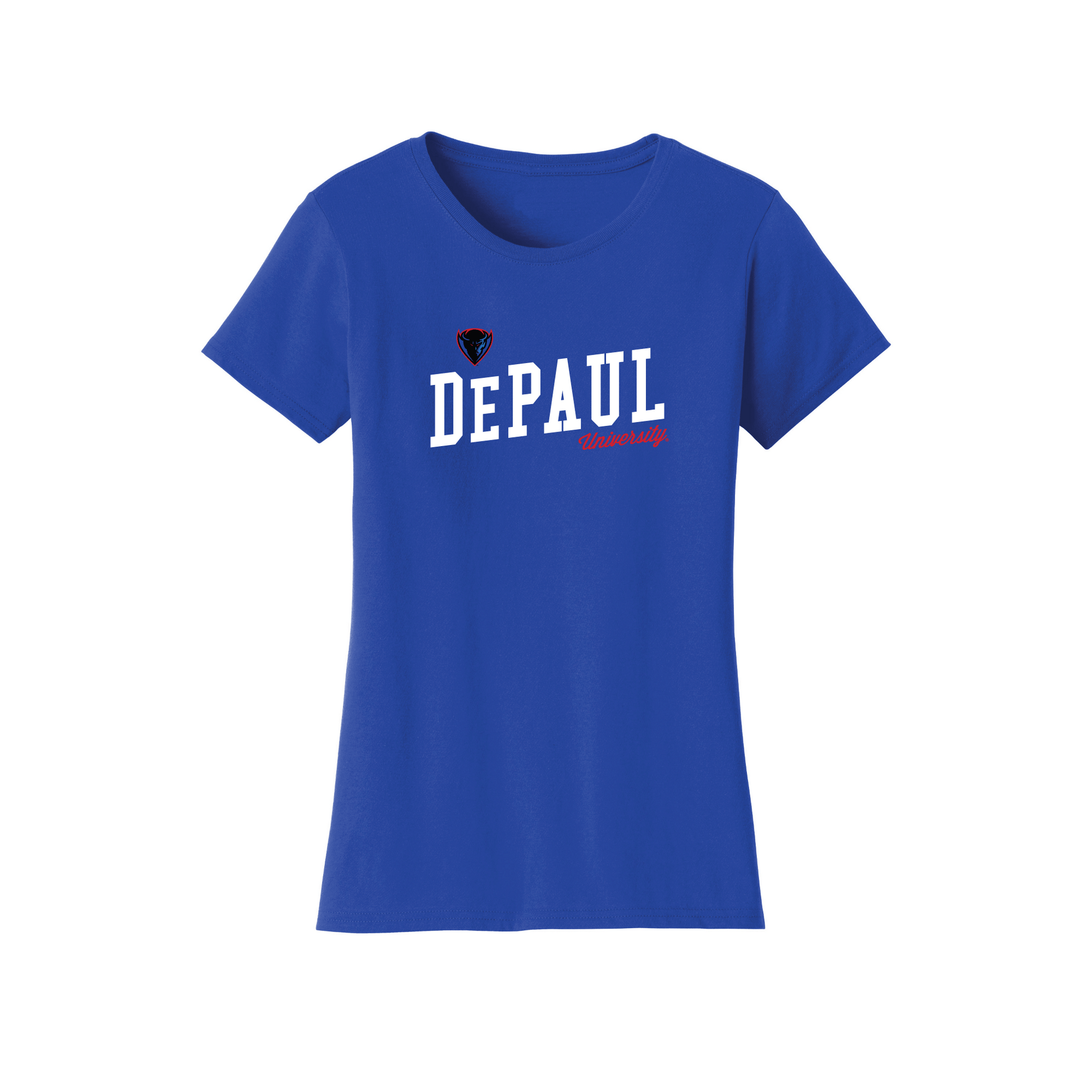 DePaul University Blue Demons Uphill Victory Womens T-Shirt