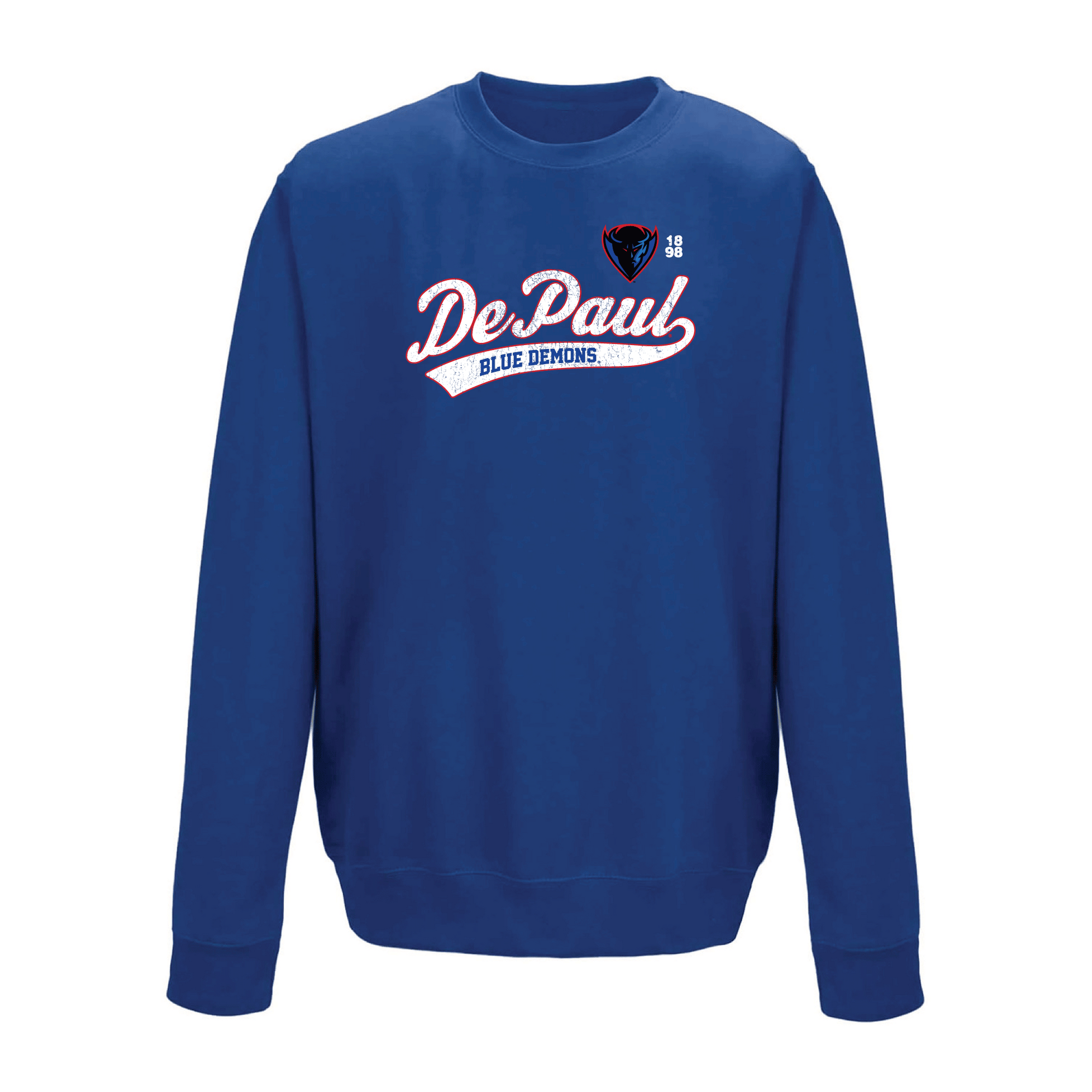 DePaul University Blue Demons Old School Crewneck Sweatshirt