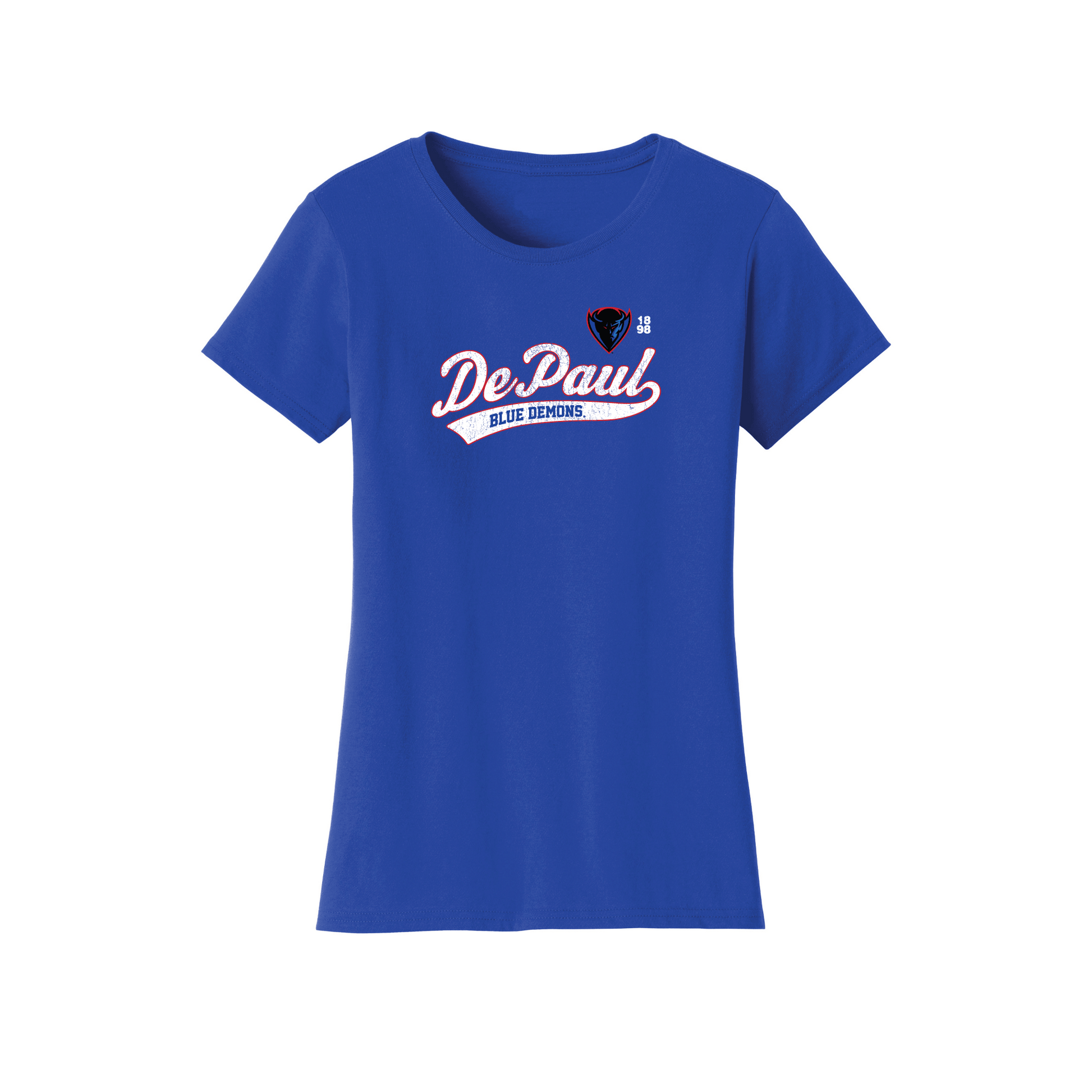 DePaul University Blue Demons Old School Womens T-Shirt
