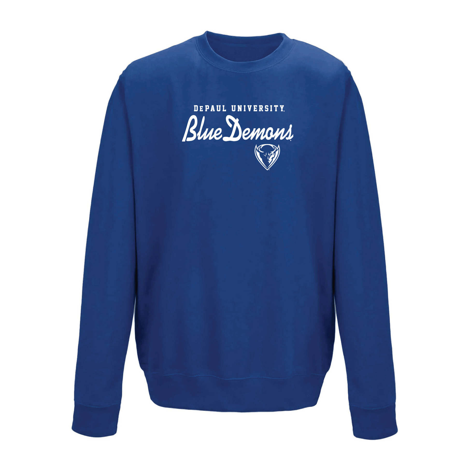 DePaul University Blue Demons Machine Script Crewneck Sweatshirt
