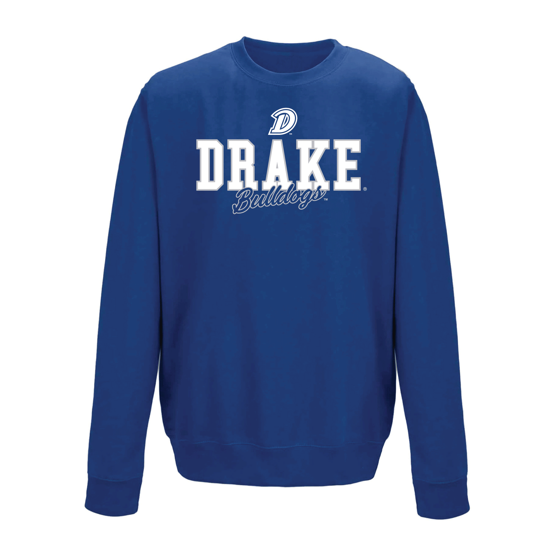 Drake University Bulldogs Campus Script Crewneck Sweatshirt