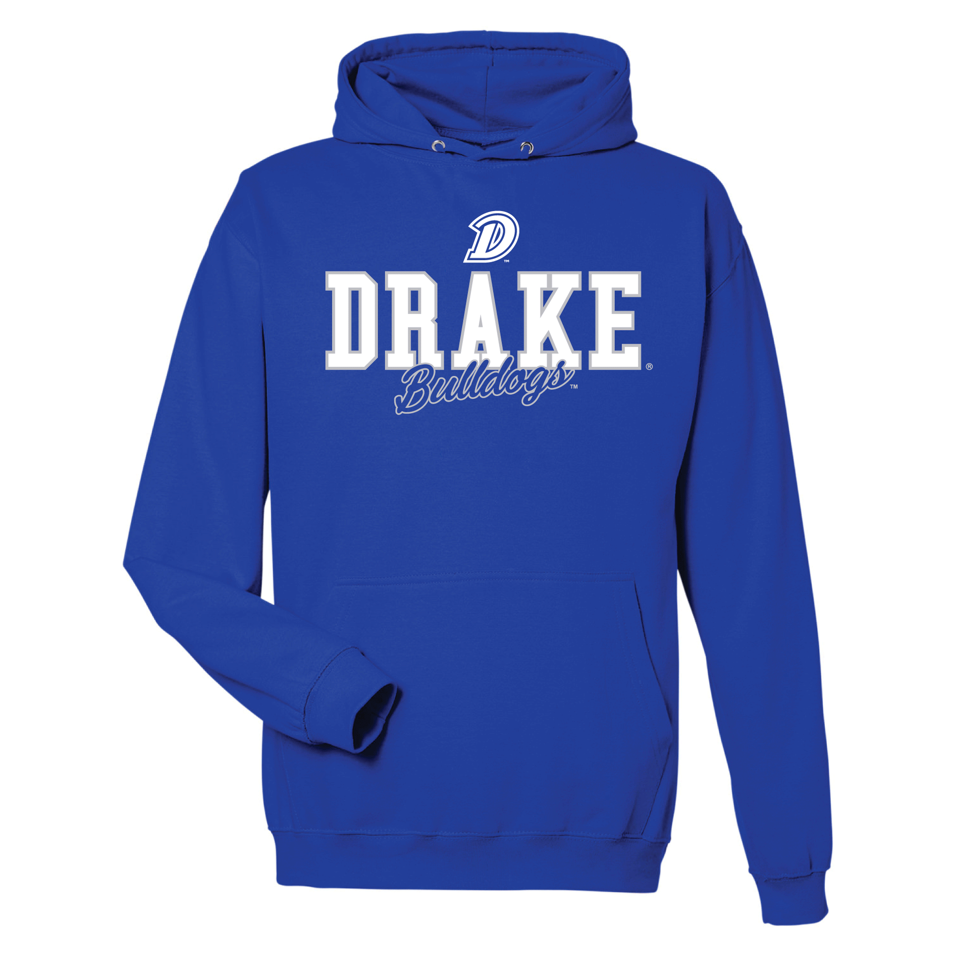 Drake University Bulldogs Campus Script Hooded Sweatshirt