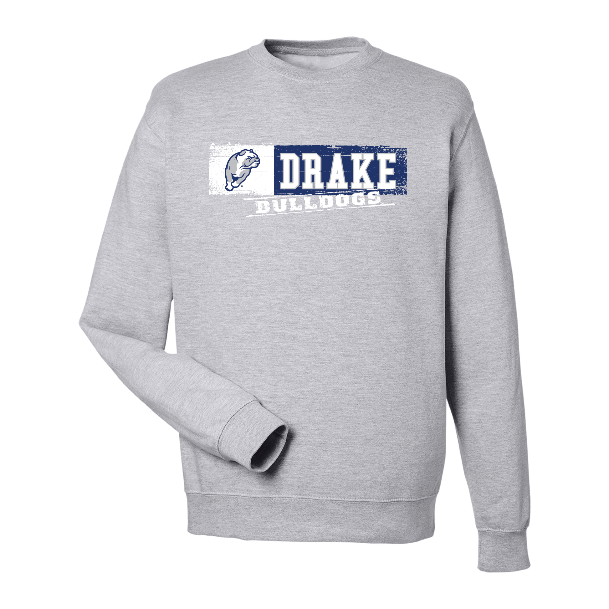 Drake University Bulldogs Sticker Crewneck Sweatshirt