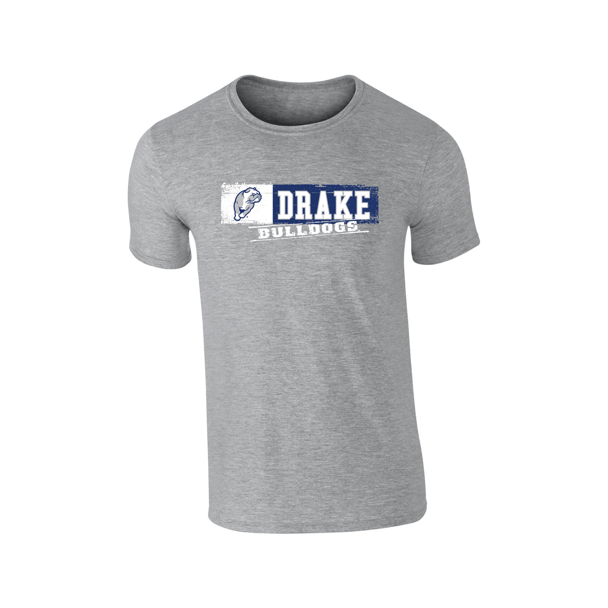 Drake University Bulldogs Sticker Adult T-Shirt