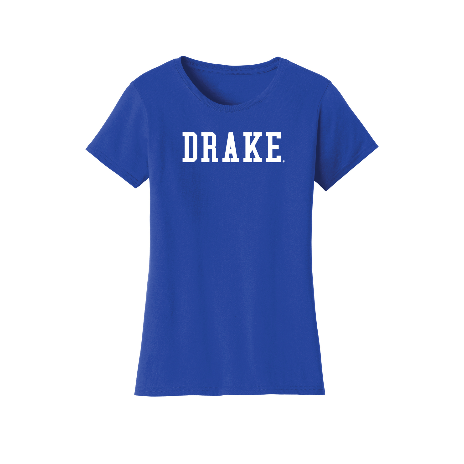 Drake University Bulldogs Block Womens T-Shirt