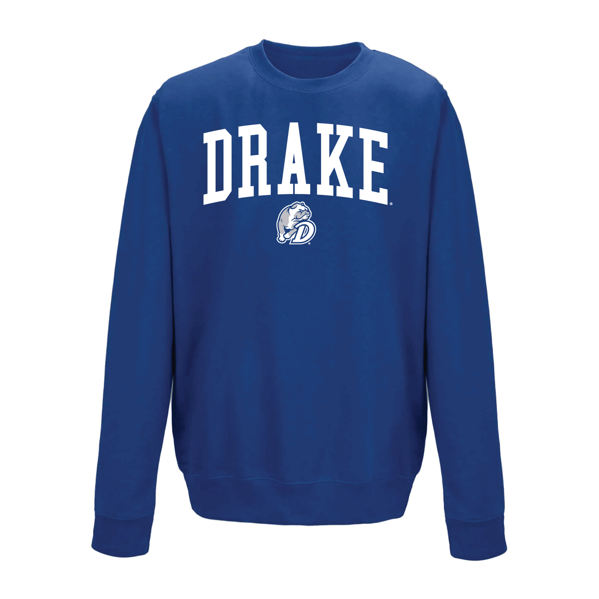 Drake University Bulldogs Jumbo Arch Crewneck Sweatshirt