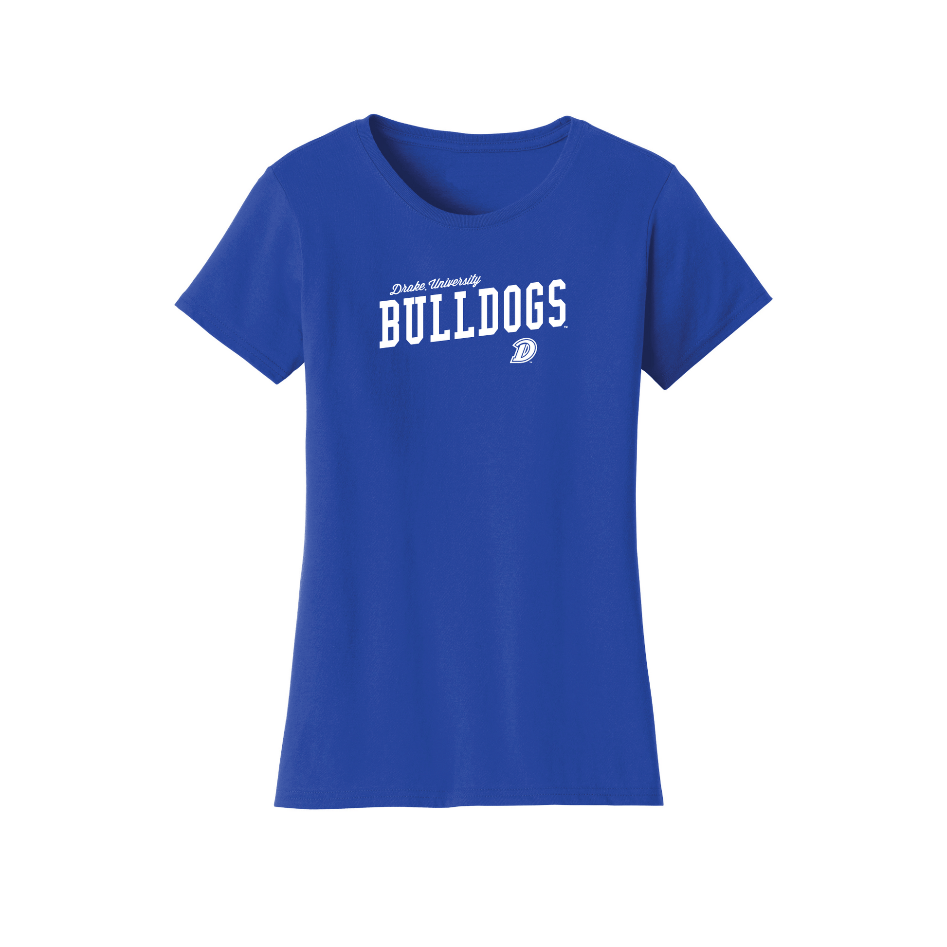 Drake University Bulldogs Uphill Victory Womens T-Shirt