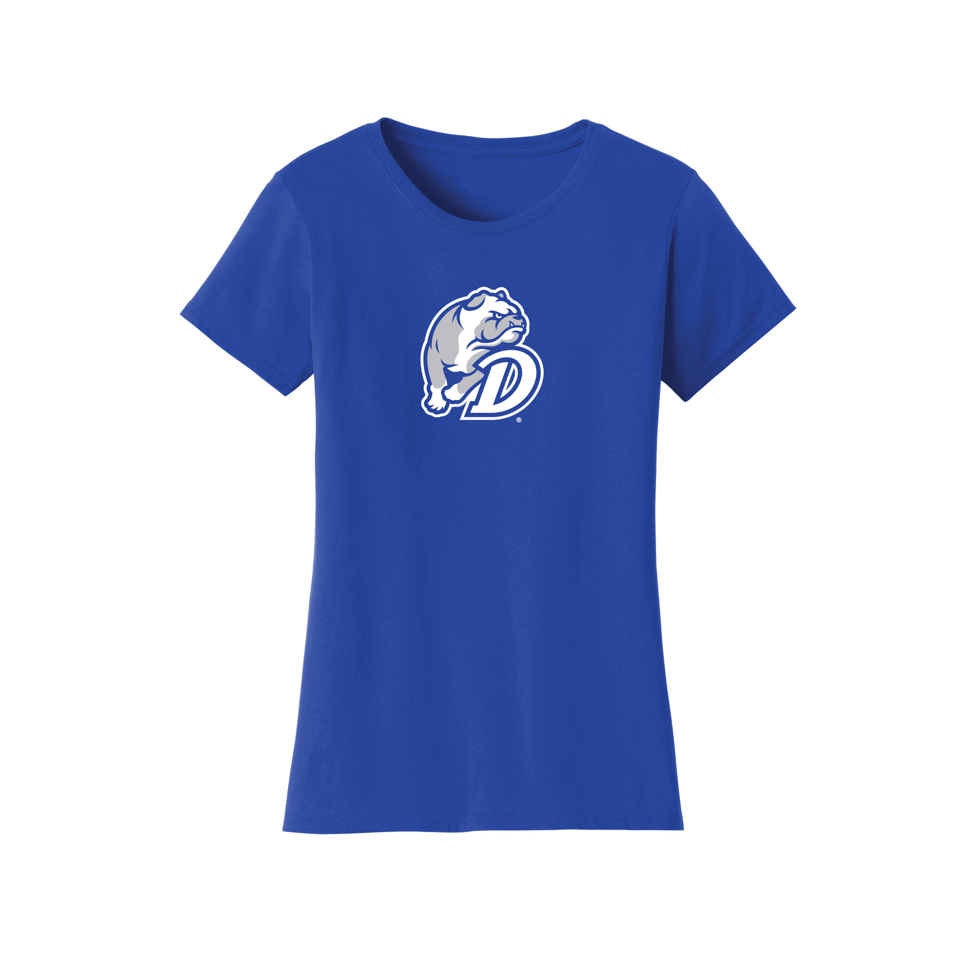 Drake University Bulldogs Jumbo Logo Womens T-Shirt