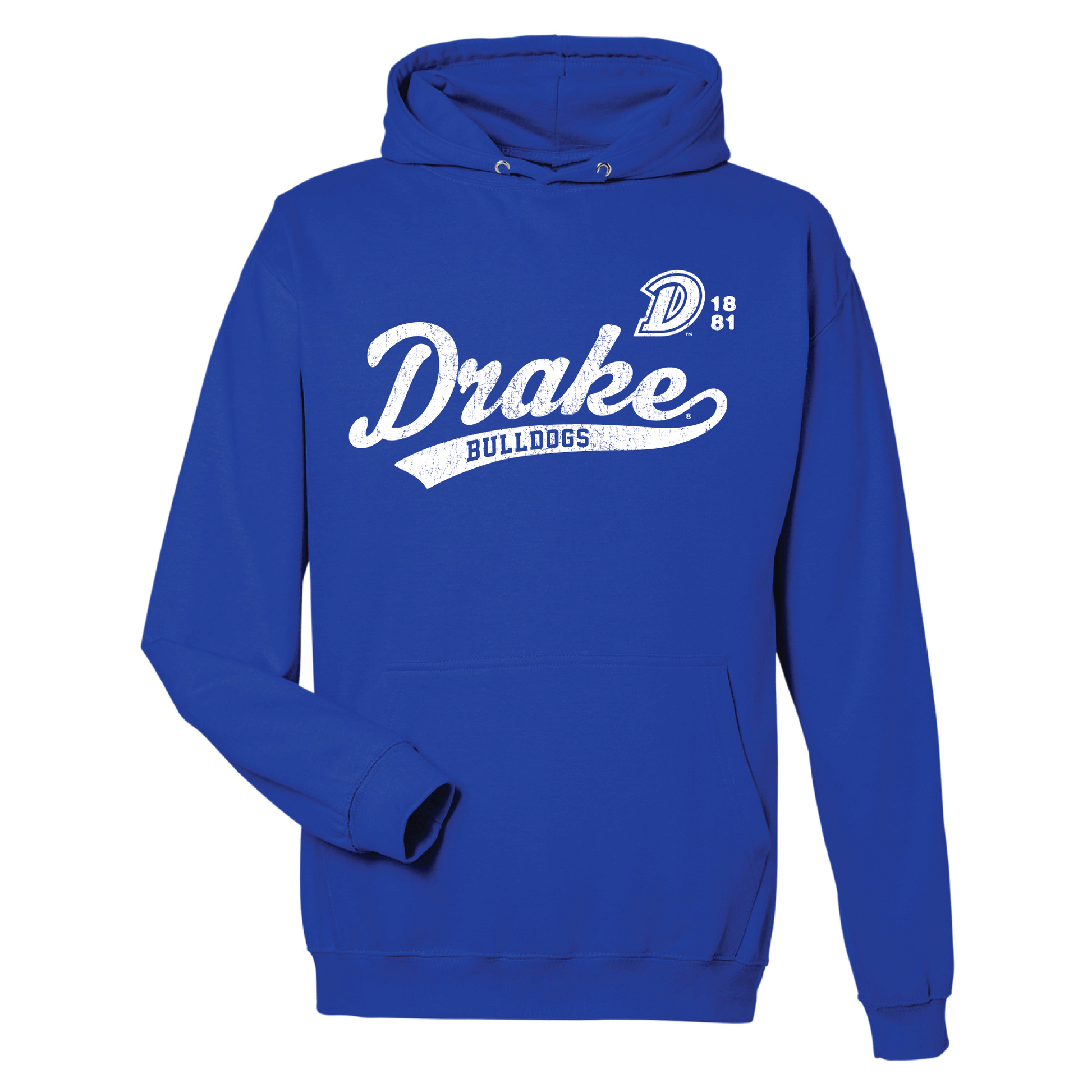 Drake University Bulldogs Old School Hooded Sweatshirt