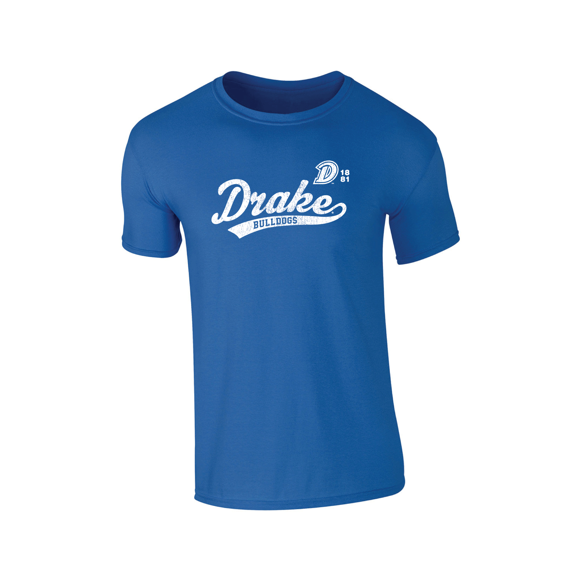 Drake University Bulldogs Old School Adult T-Shirt