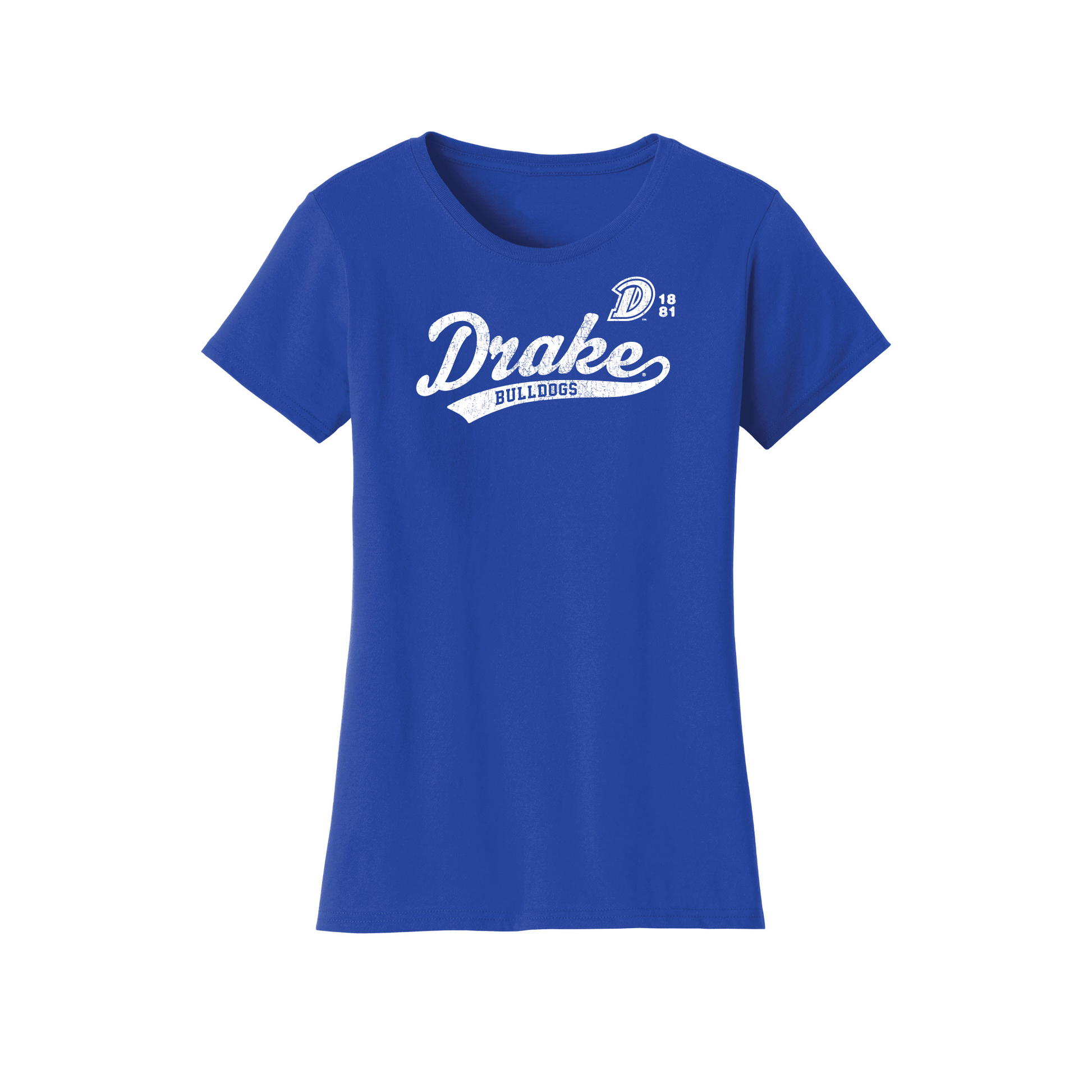 Drake University Bulldogs Old School Womens T-Shirt
