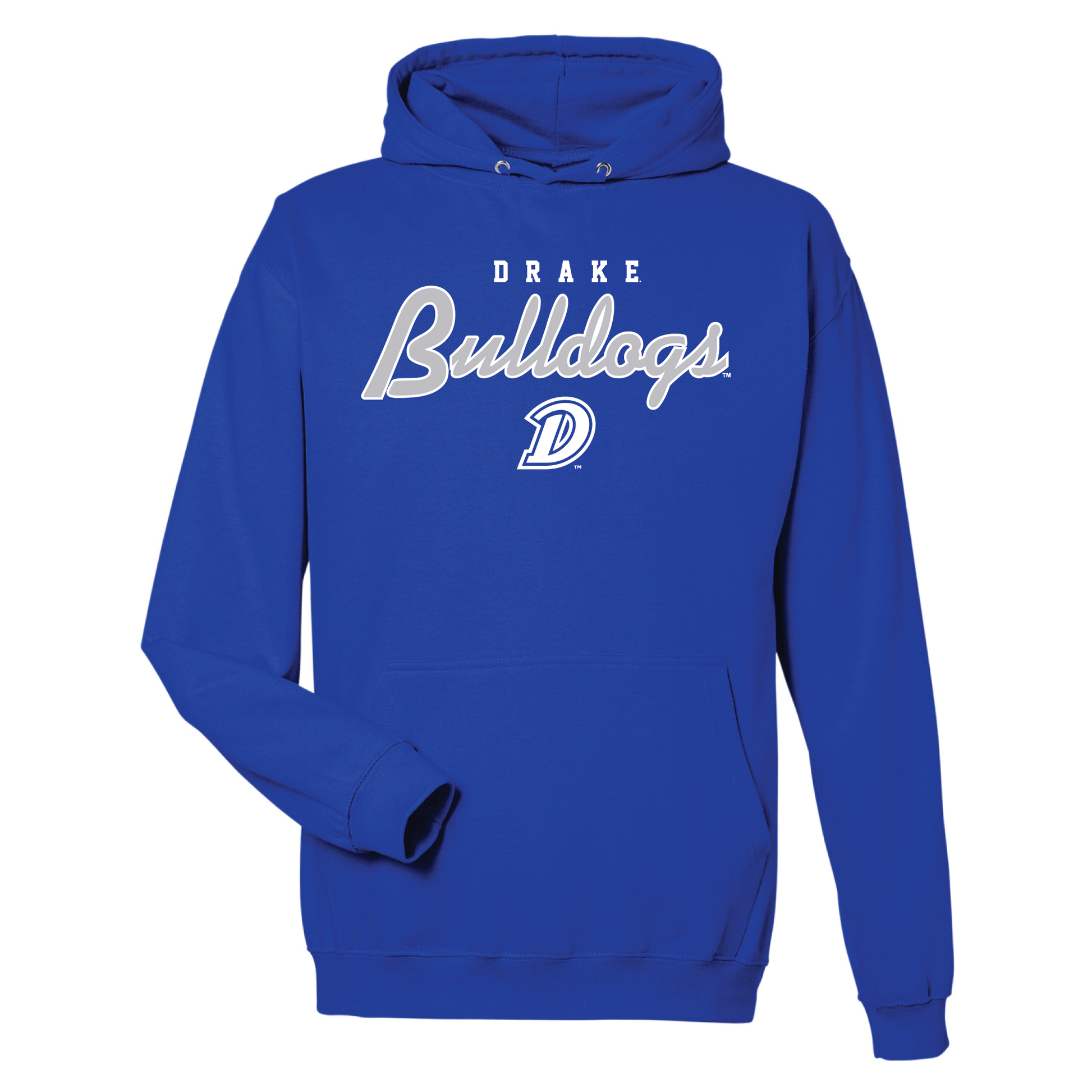 Drake University Bulldogs Machine Script Hooded Sweatshirt
