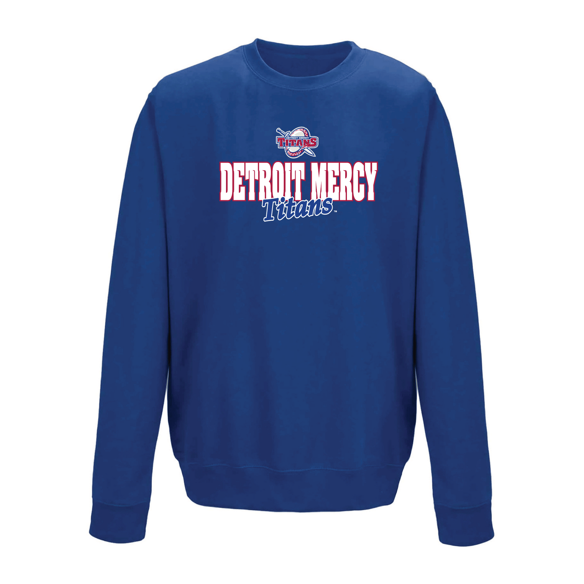 University of Detroit Mercy Titans Campus Script Crewneck Sweatshirt Fleece