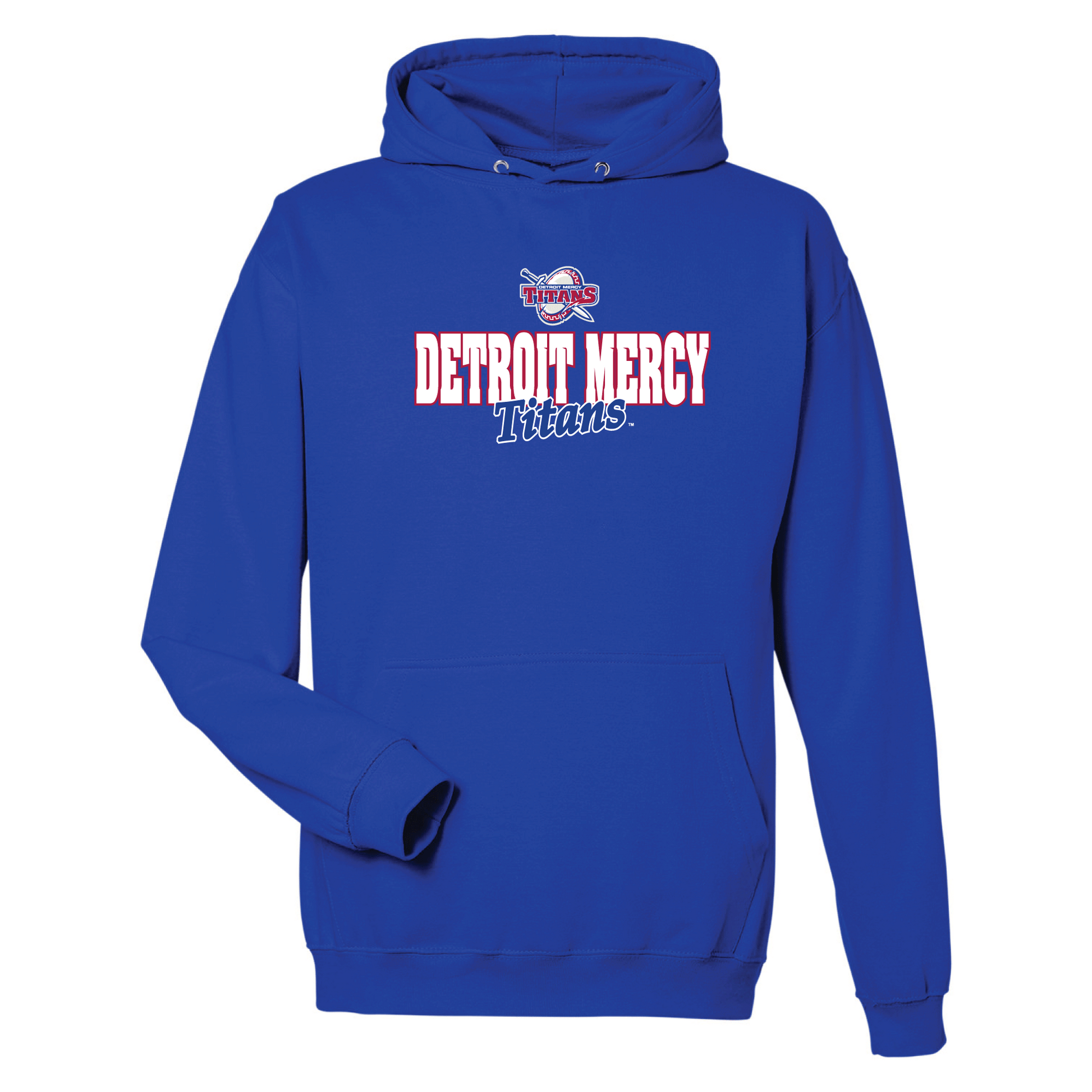 University of Detroit Mercy Titans Campus Script Hooded Sweatshirt Fleece