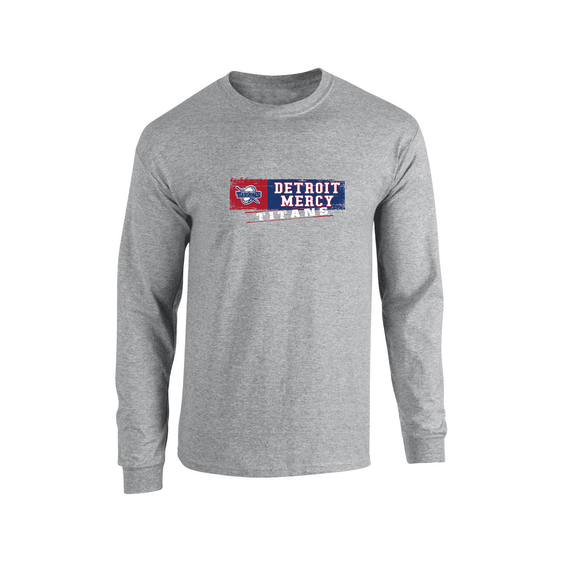 University of Detroit Mercy Titans Sticker Long Sleeve T-shirt Unisex