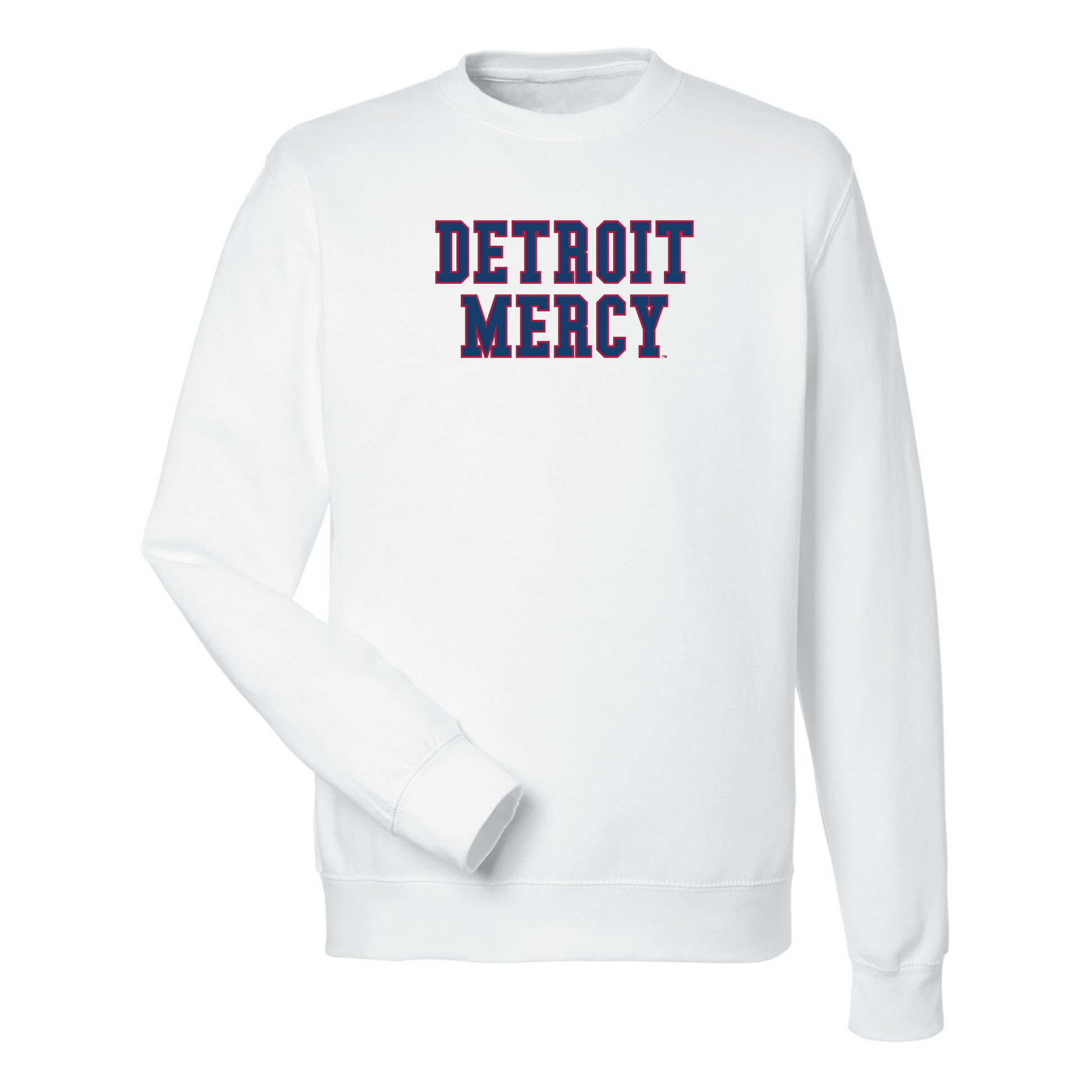 University of Detroit Mercy Titans Block Crewneck Sweatshirt Fleece
