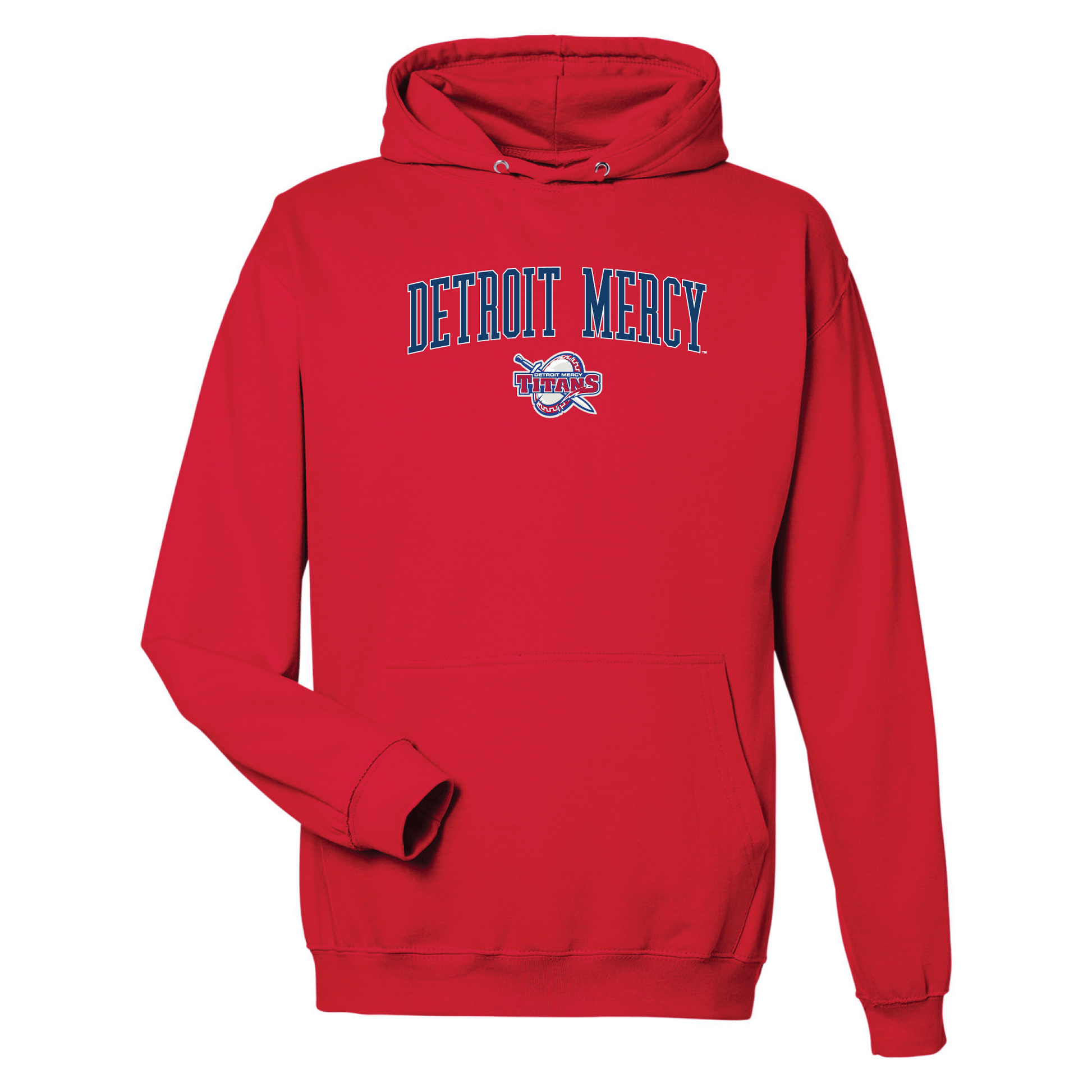 University of Detroit Mercy Titans Jumbo Arch Hooded Sweatshirt Fleece