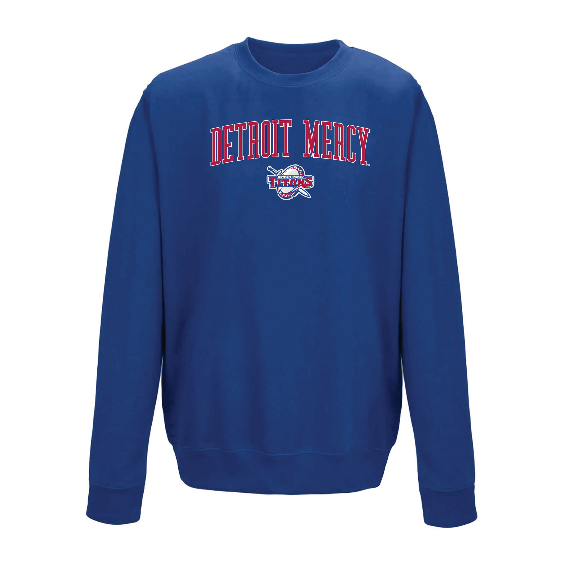 University of Detroit Mercy Titans Jumbo Arch Crewneck Sweatshirt Fleece