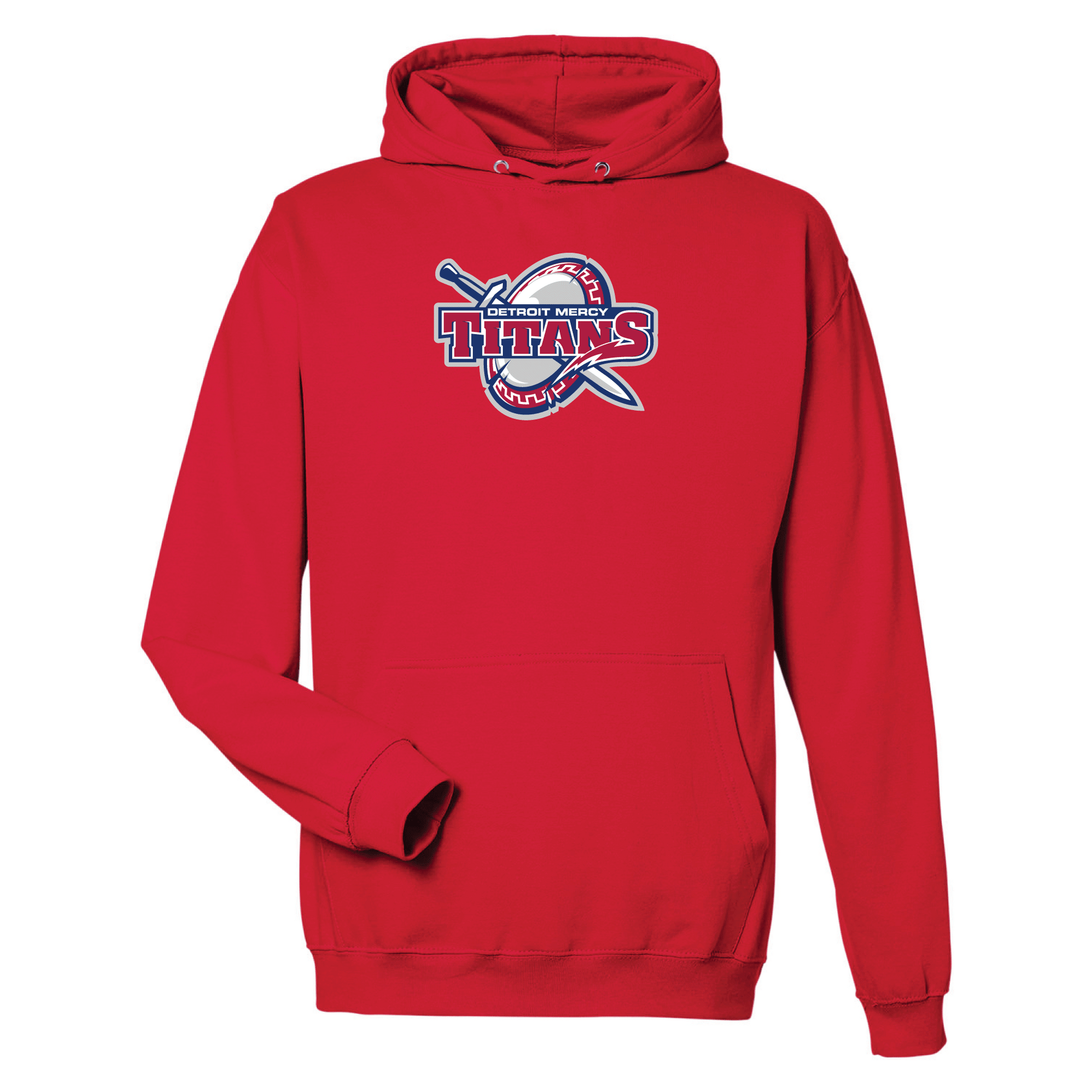 University of Detroit Mercy Titans Jumbo Logo Hooded Sweatshirt Fleece