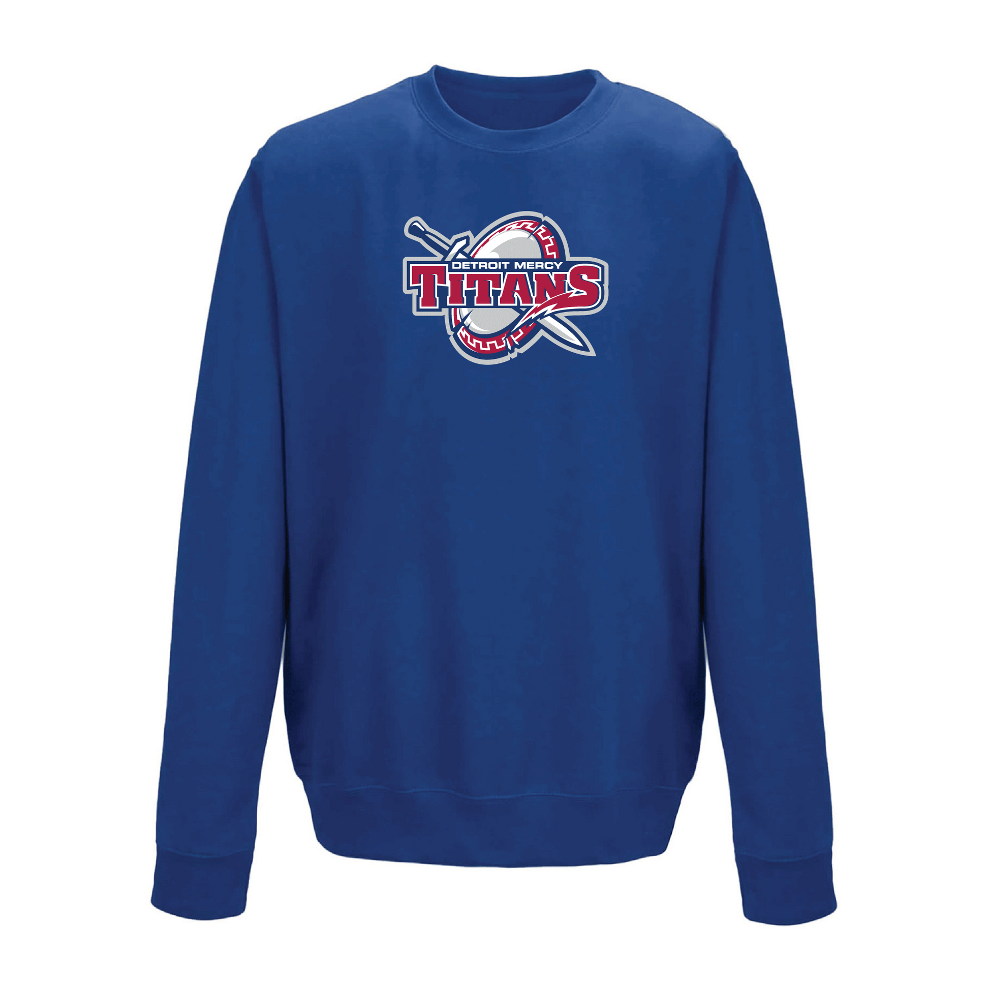 University of Detroit Mercy Titans Jumbo Logo Crewneck Sweatshirt Fleece