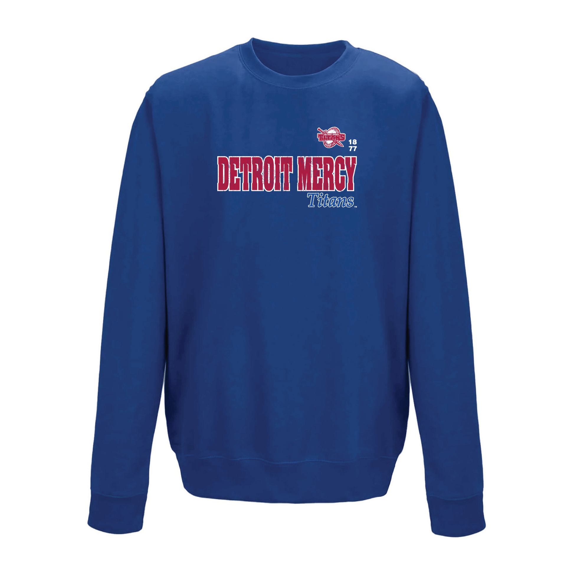 University of Detroit Mercy Titans Old School Crewneck Sweatshirt Fleece