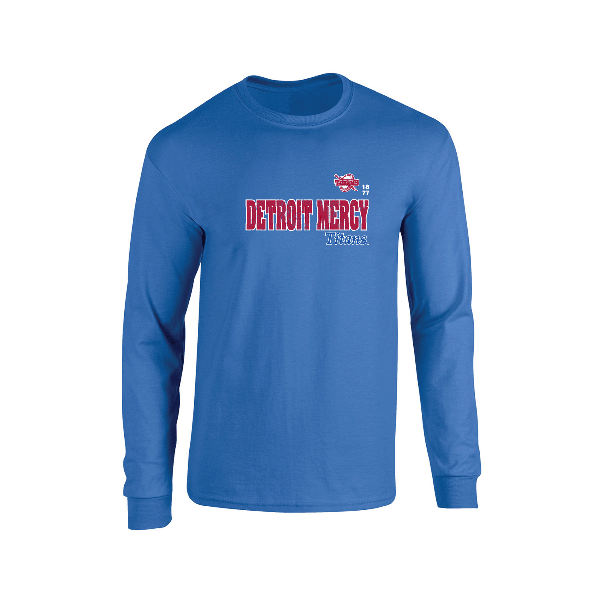 University of Detroit Mercy Titans Old School Long Sleeve T-shirt Unisex