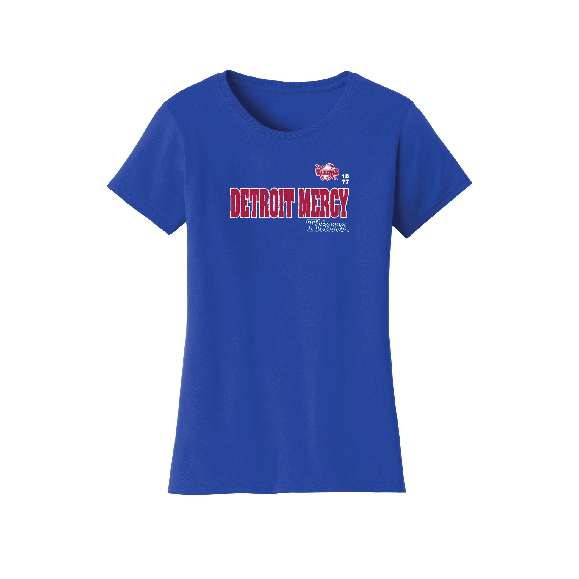 University of Detroit Mercy Titans Old School Womens Relaxed T-shirt