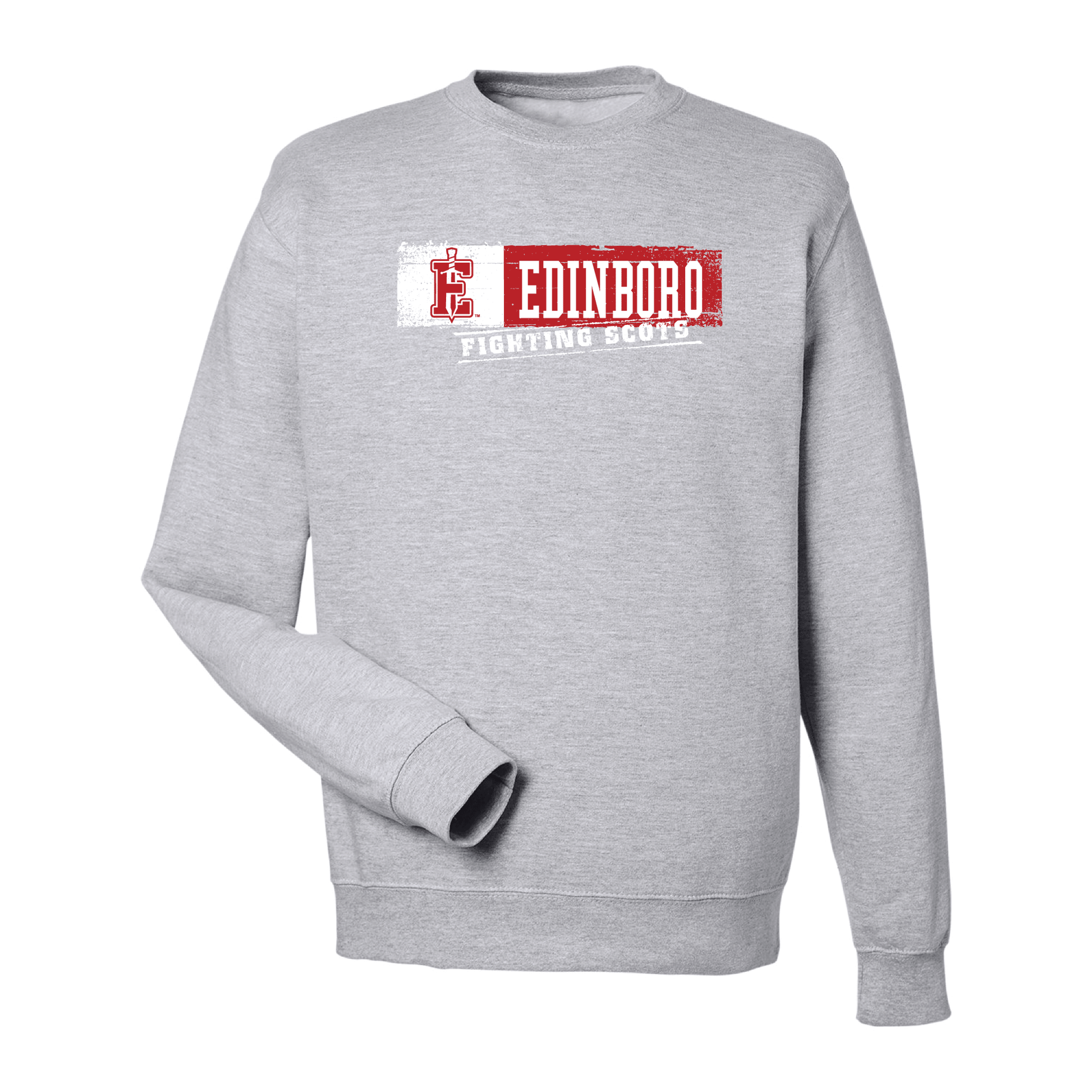 Pennwest Edinboro Fighting Scots Sticker Crewneck Sweatshirt