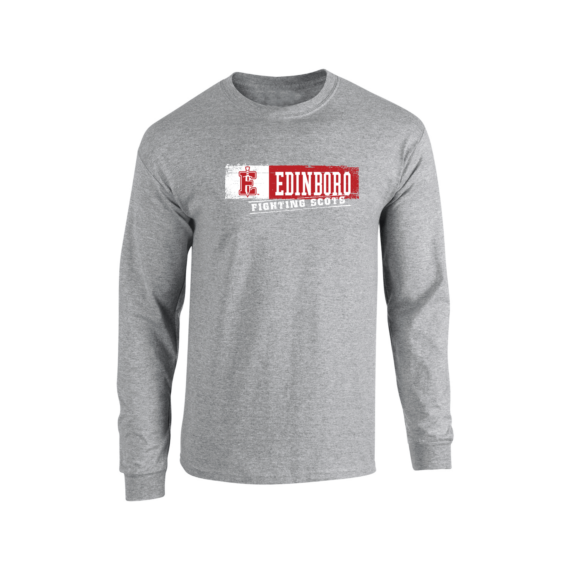 Pennwest Edinboro Fighting Scots Sticker Adult Long Sleeve T-Shirt