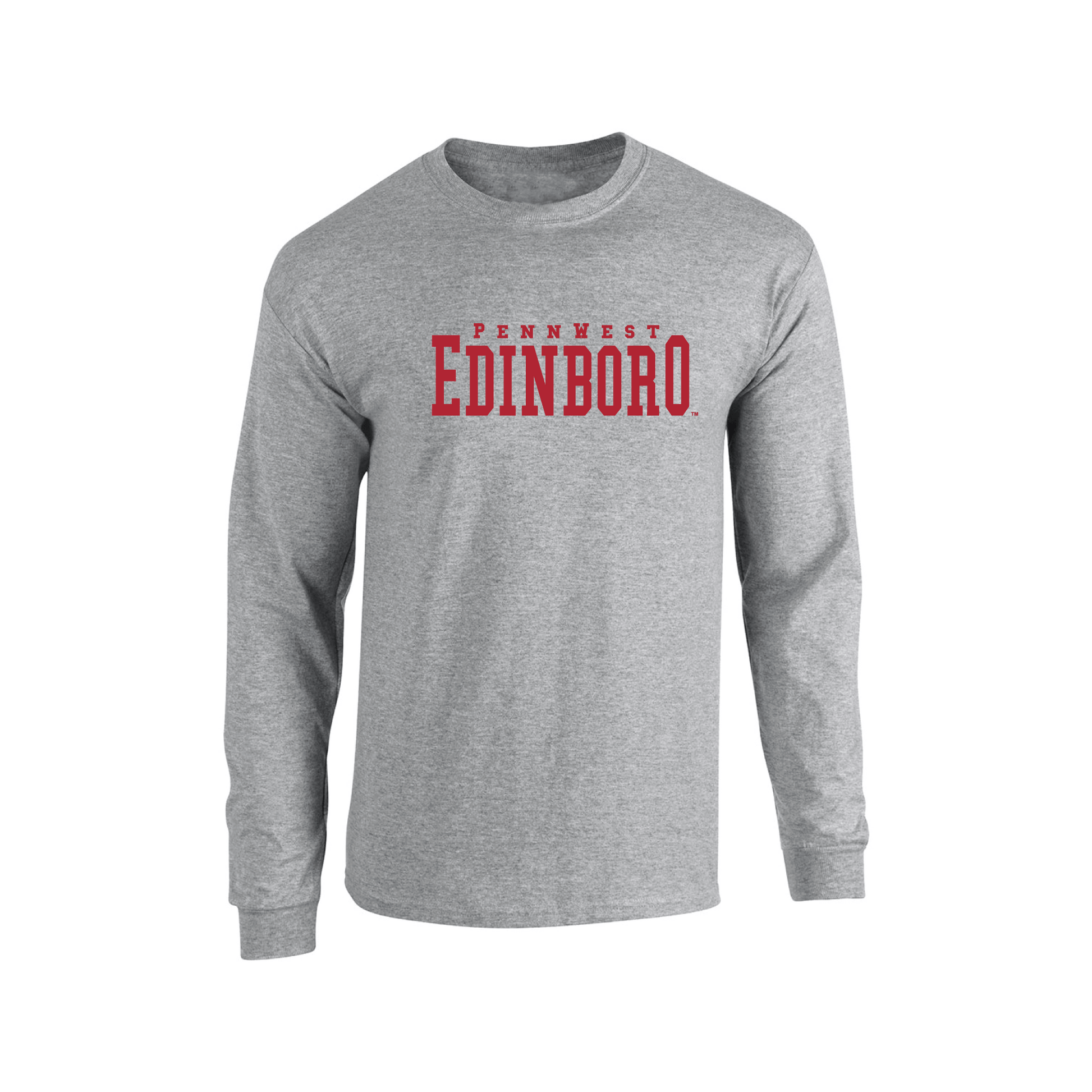 Pennwest Edinboro Fighting Scots Block Adult Long Sleeve T-Shirt